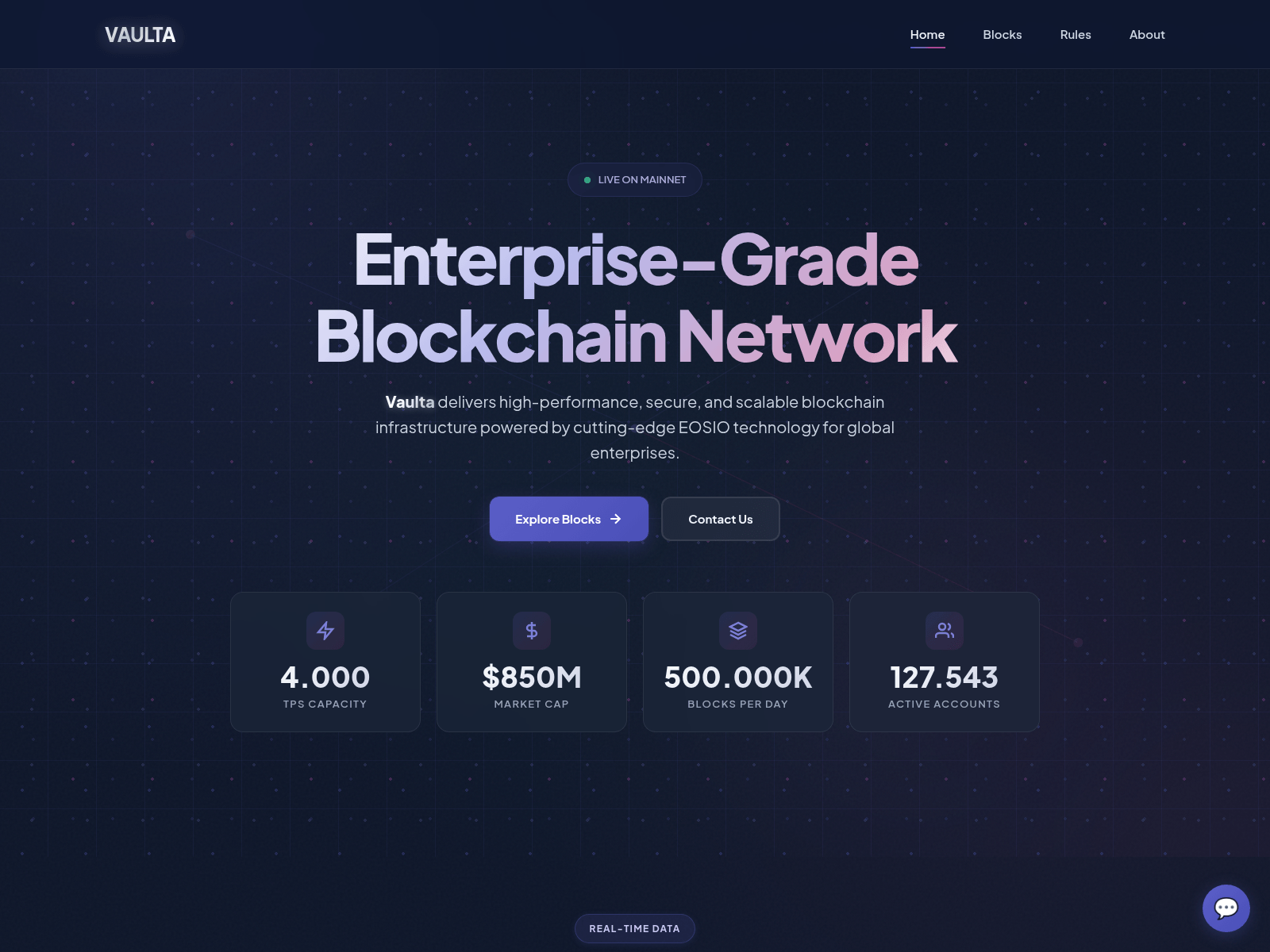Screenshot of vaulta-network.com