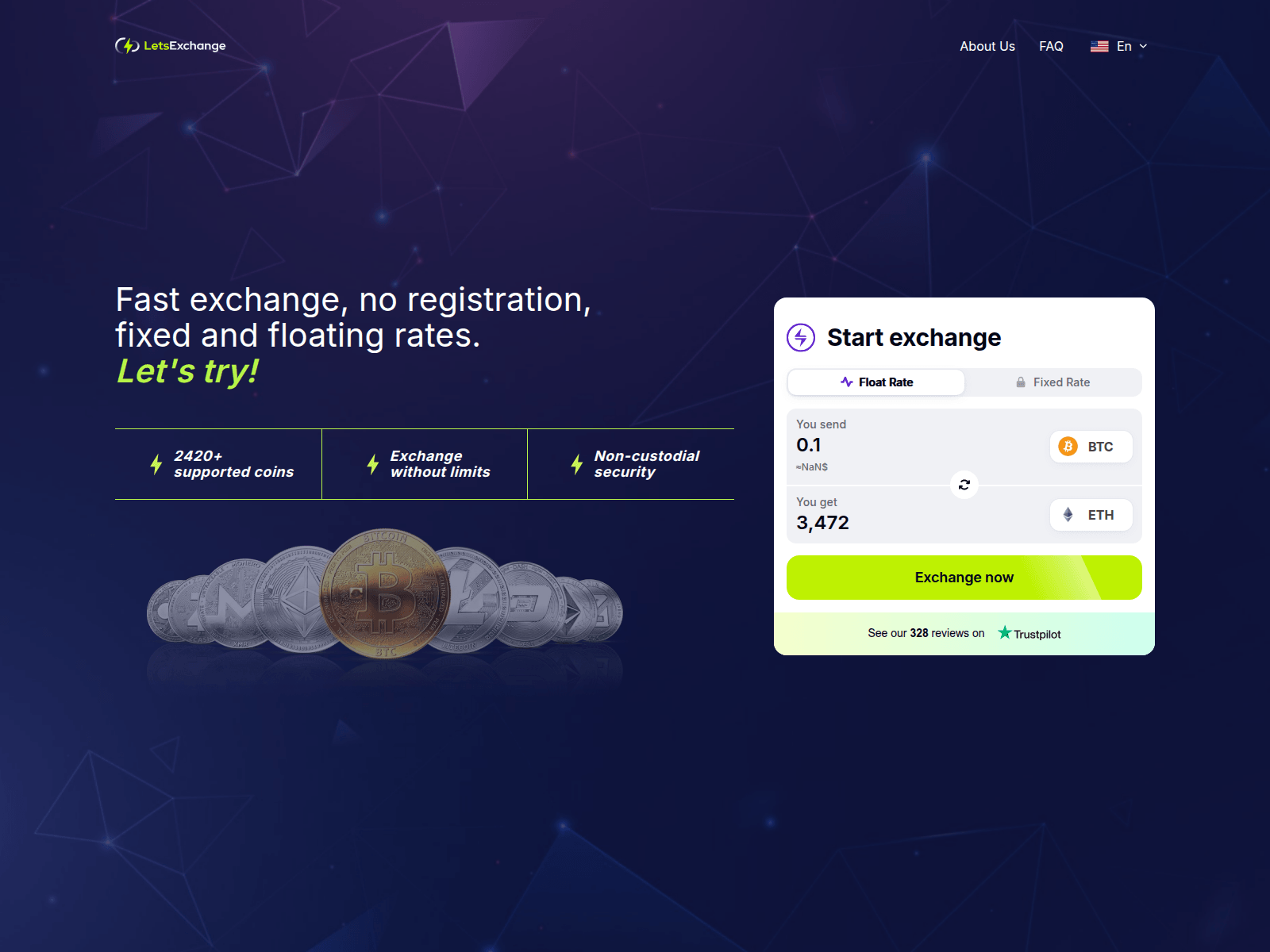 Screenshot of letsexchange.cc