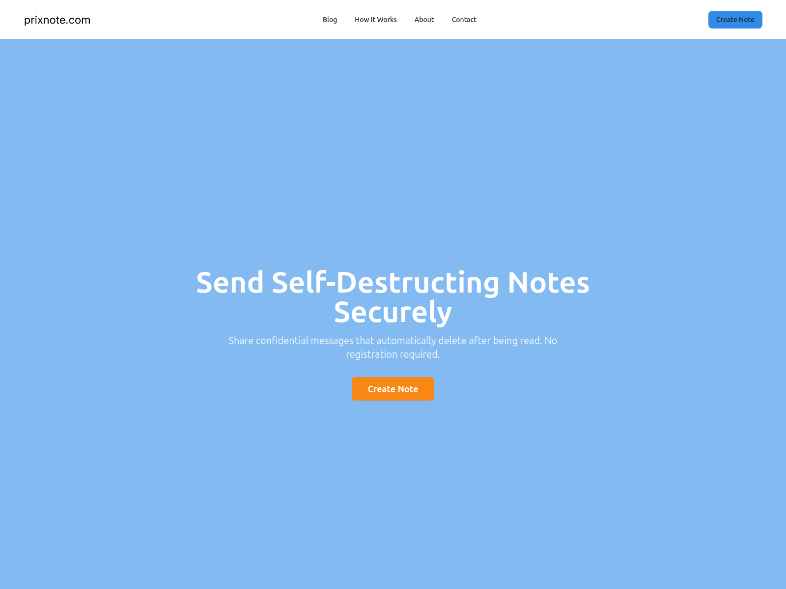Screenshot of prixnote.com