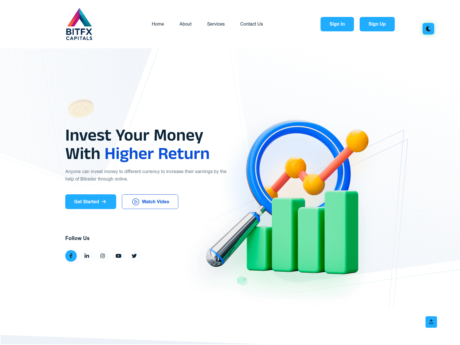 Screenshot of bitfxcapital.com