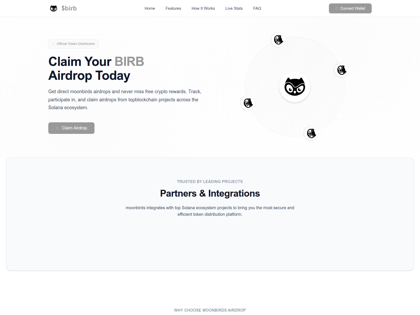 Screenshot of moonsbrds.com