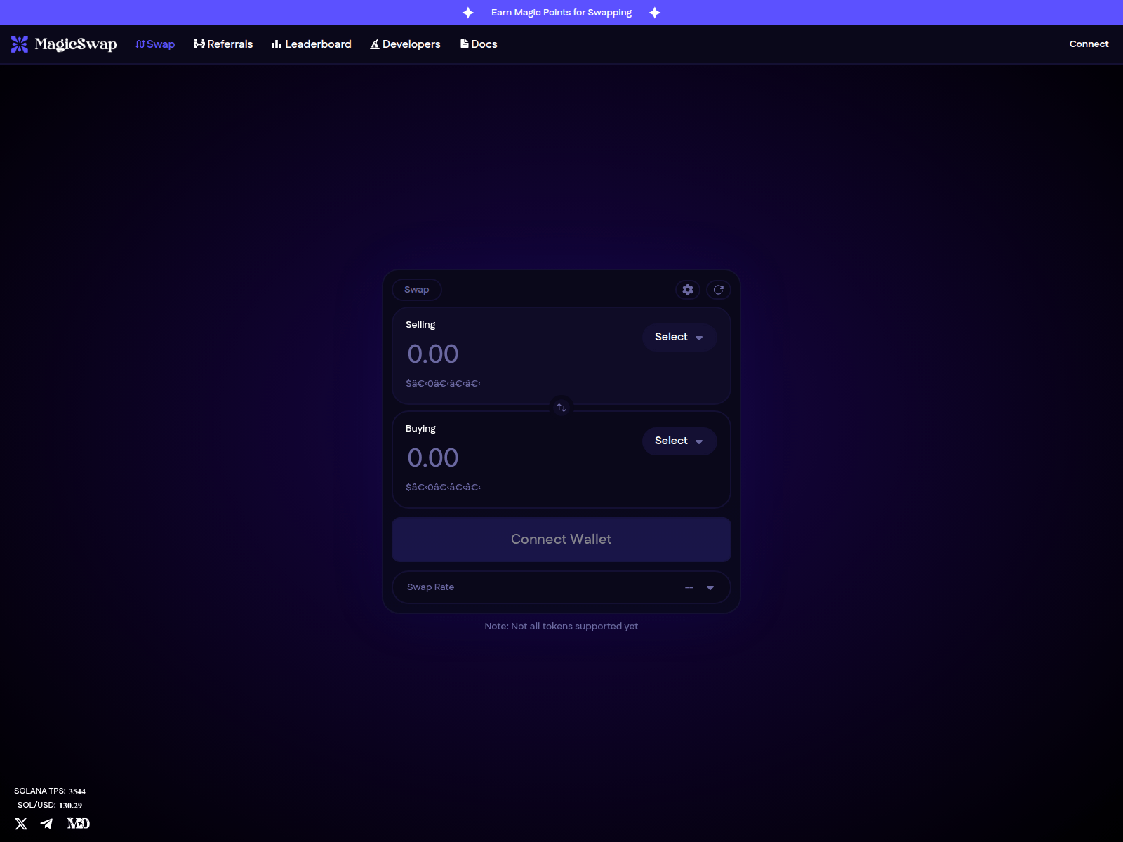 Screenshot of magicswaps.pro