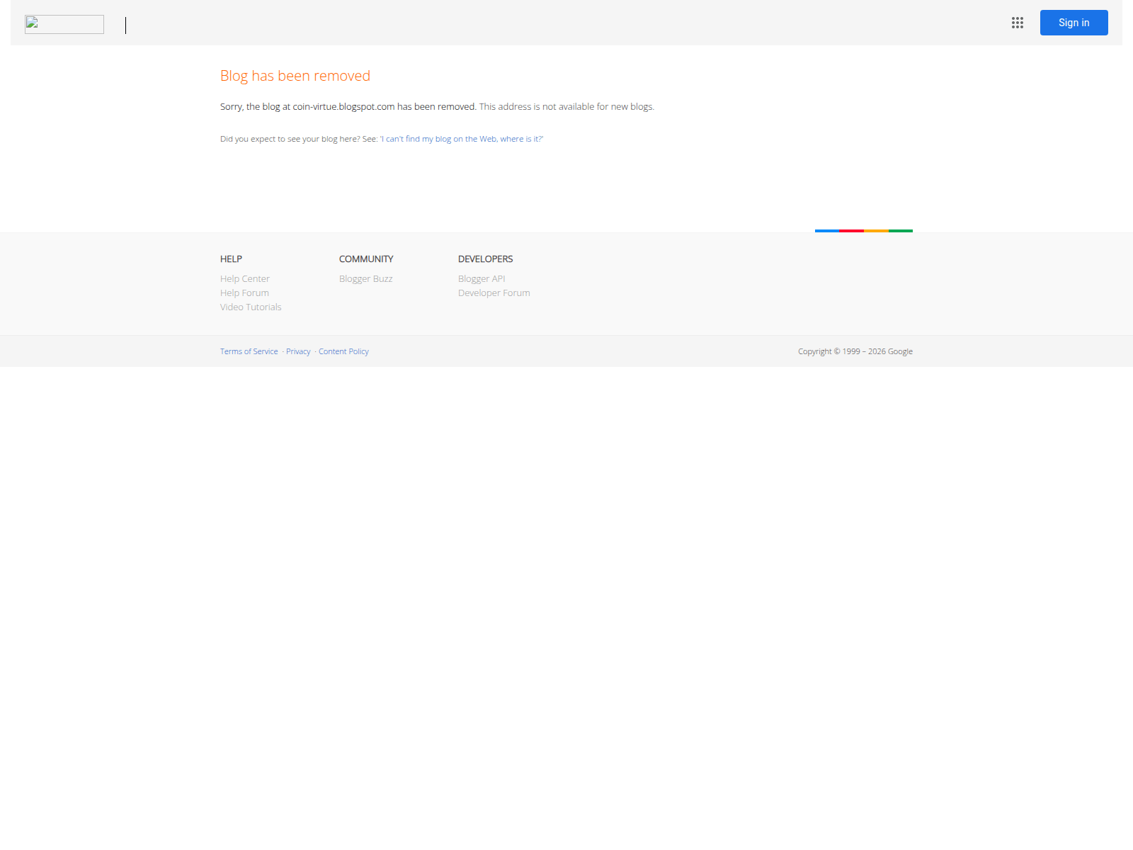Screenshot of coin-virtue.blogspot.de