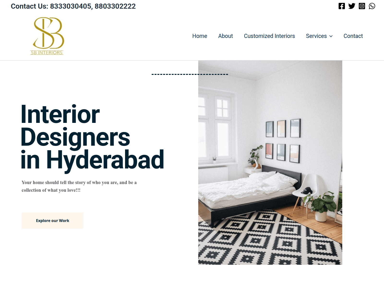 Screenshot of sbinteriorz.examplemagma.com