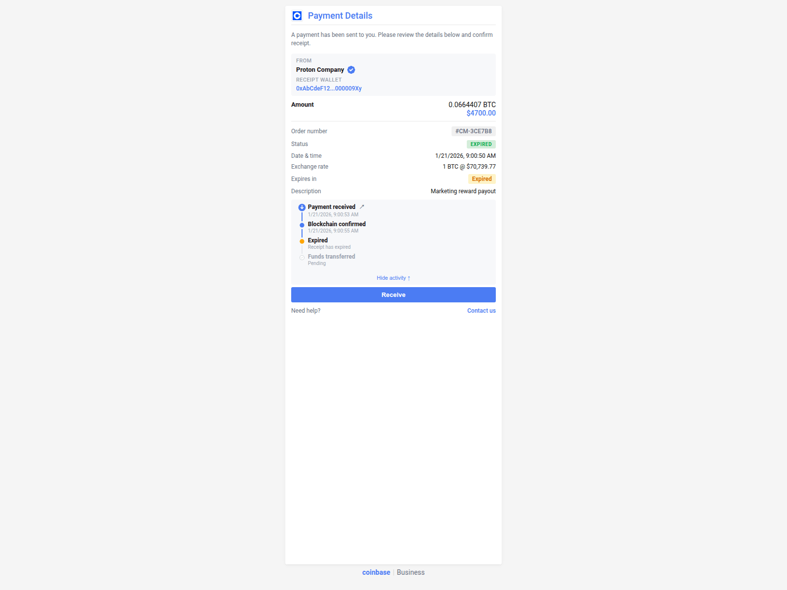 Screenshot of cb.payout-gateway.com