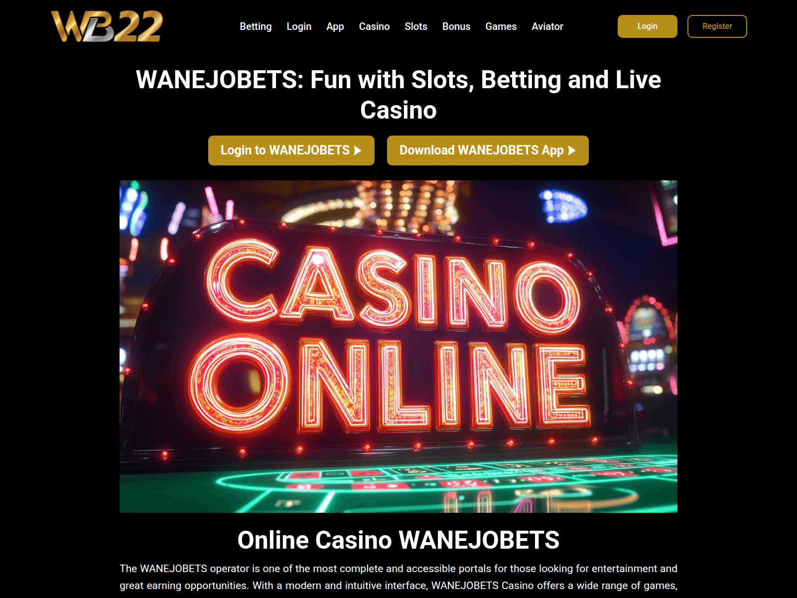 Screenshot of wanejobets.net