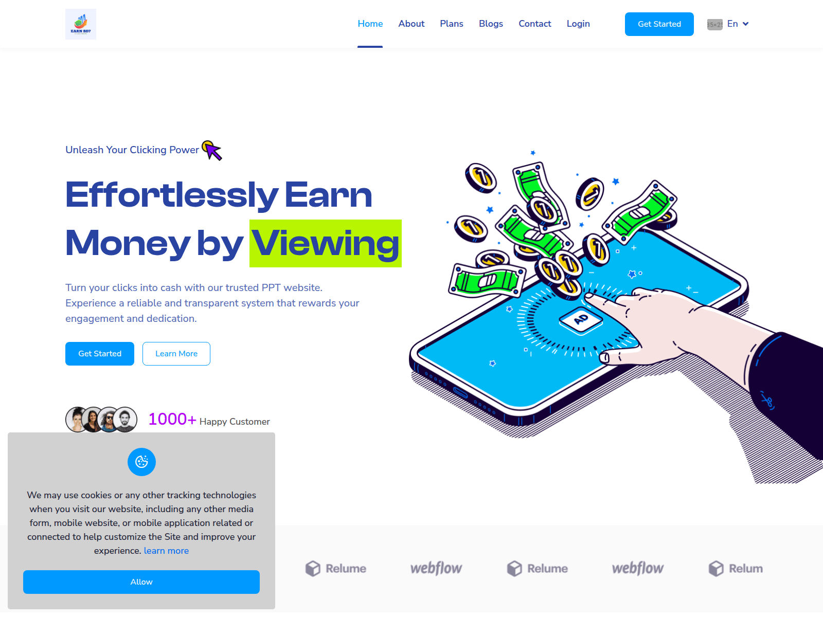 Screenshot of earnbd7.top