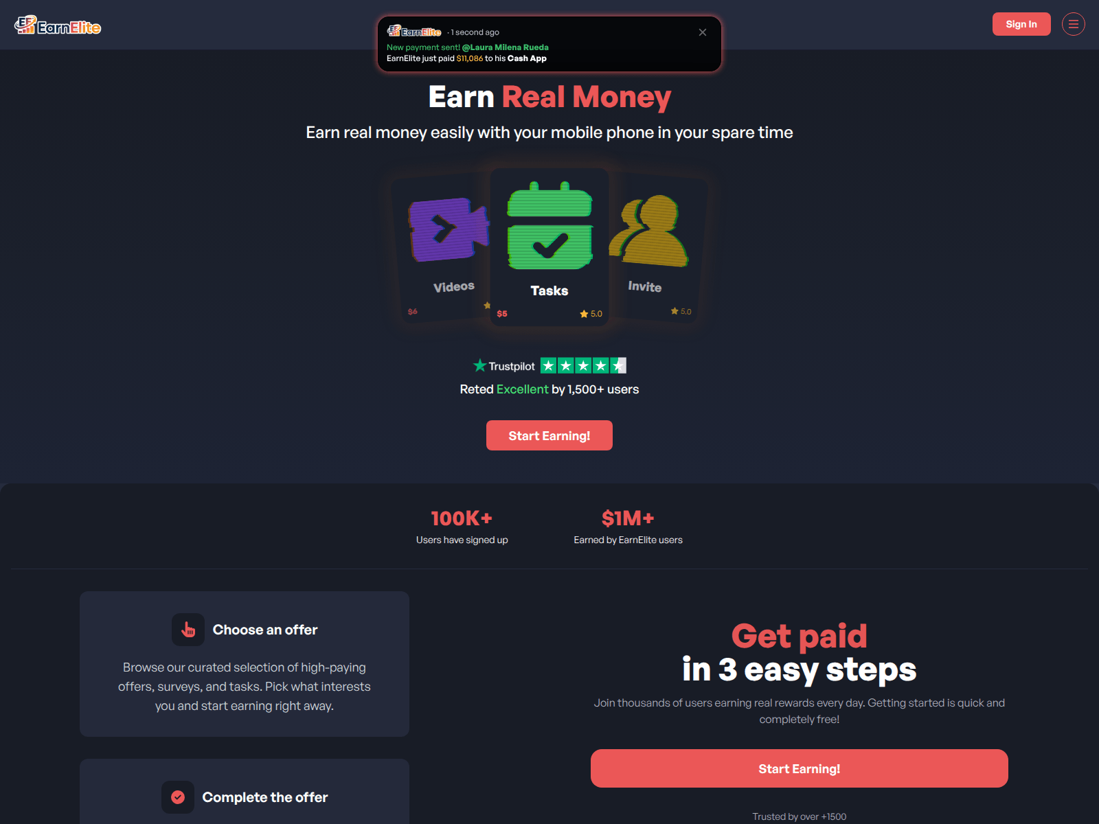Screenshot of earnelicc-cxopbd.xyz