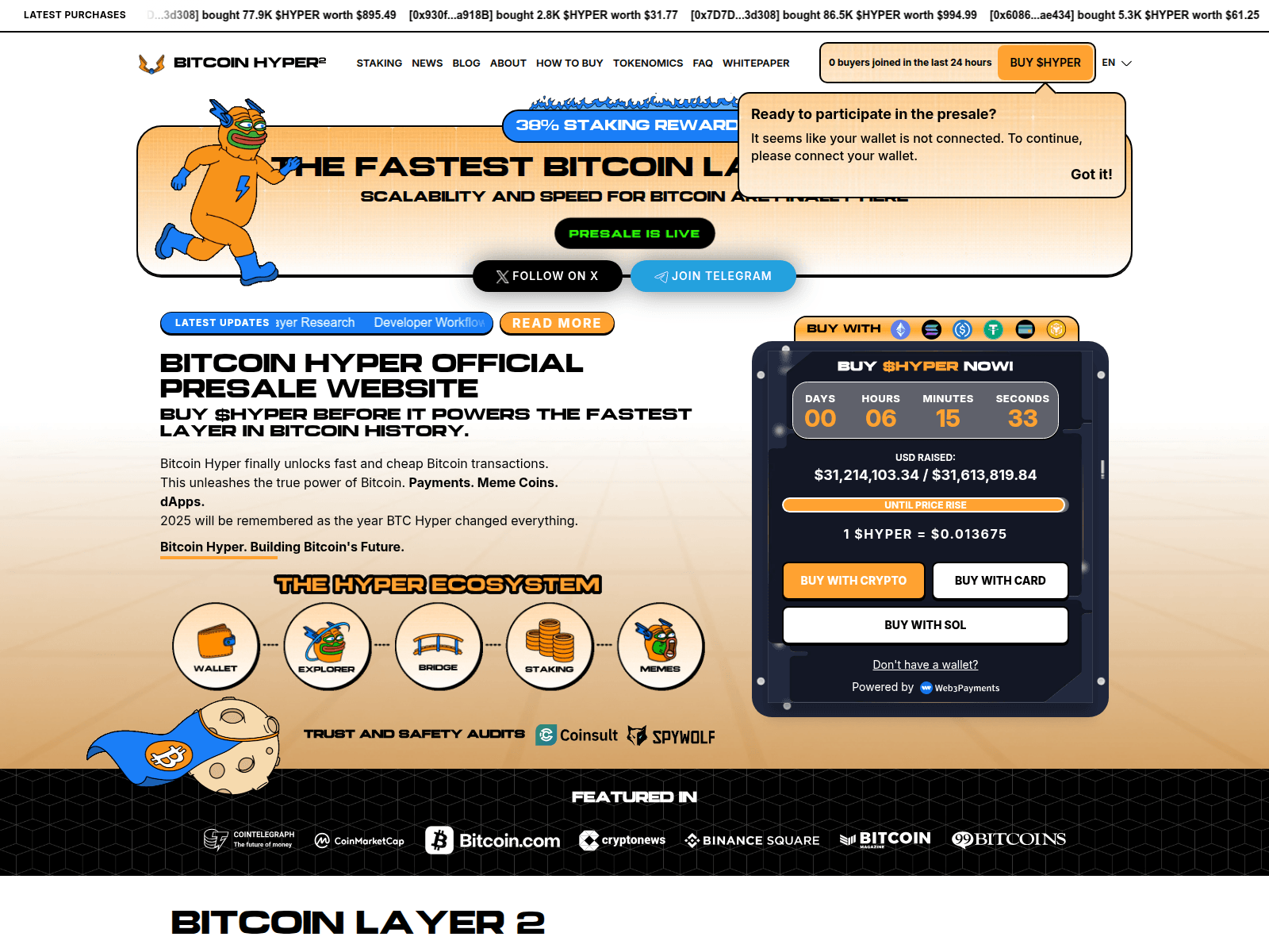 Screenshot of bitcoinhyperr.site