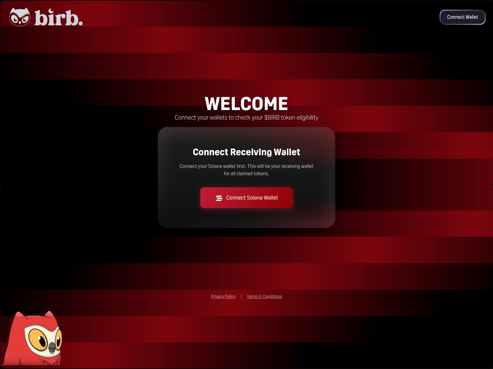 Screenshot of claimmoonbirds.live