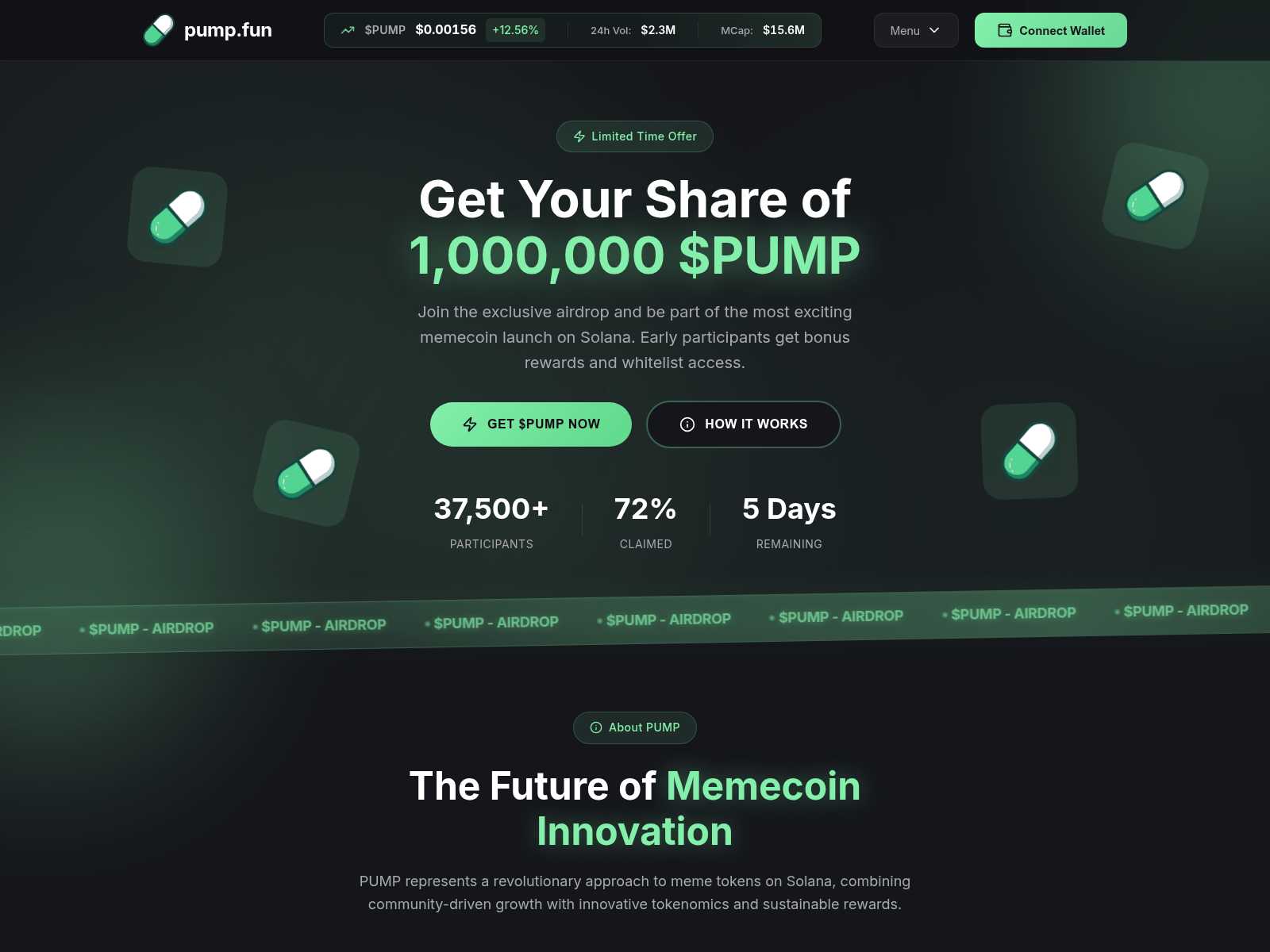 Screenshot of pumpfoundations.netlify.app