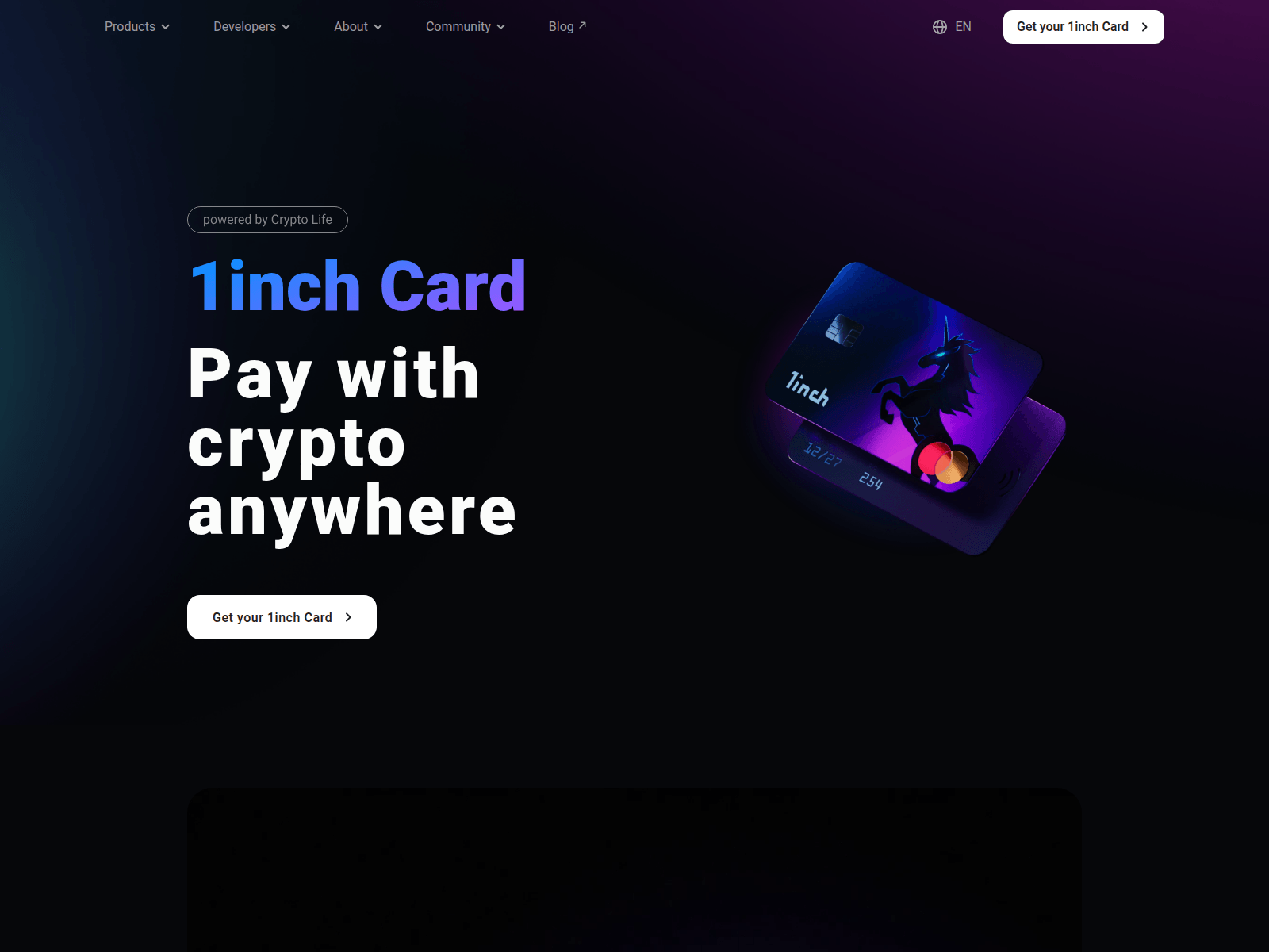 Screenshot of card.1inch.smartseed.co.ke