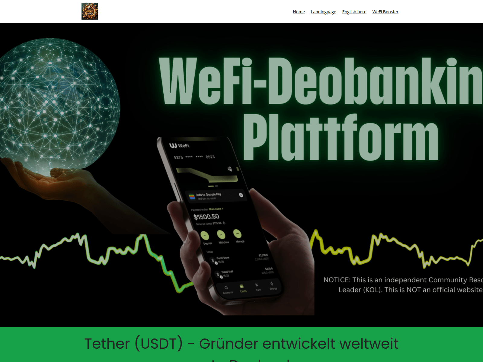 Screenshot of wefi.now.site