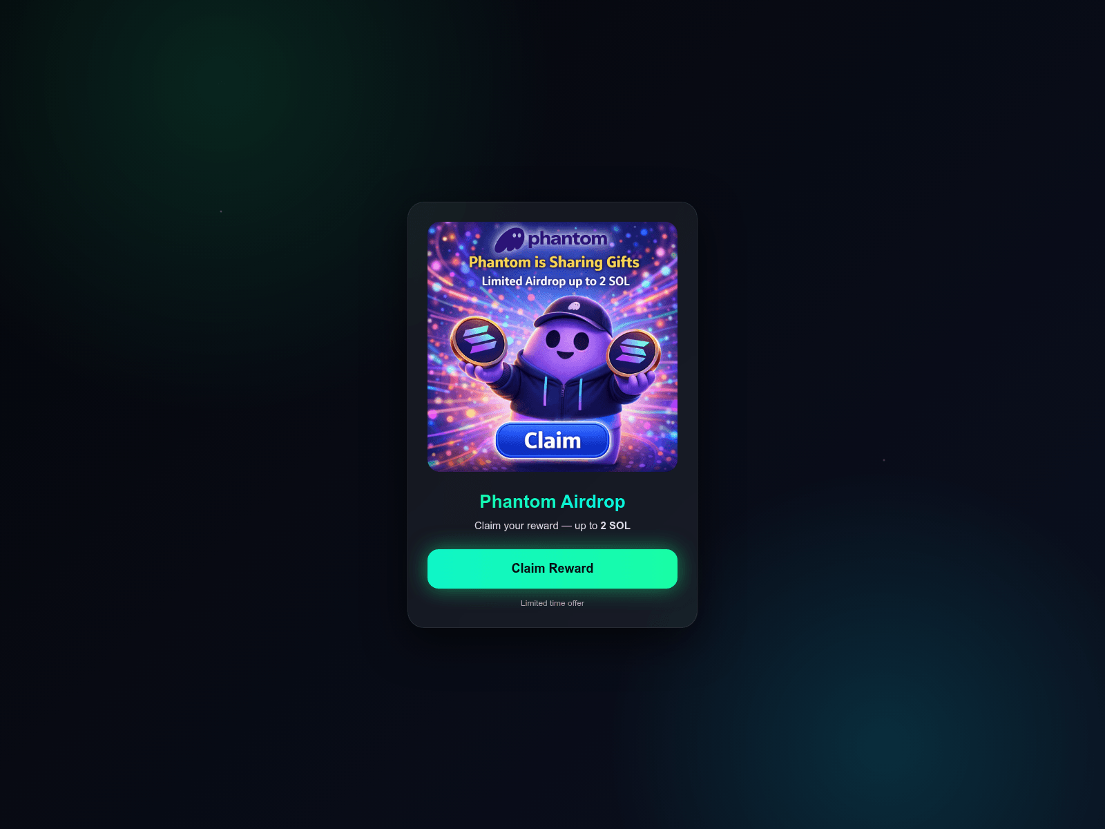 Screenshot of phantom-freegift.netlify.app