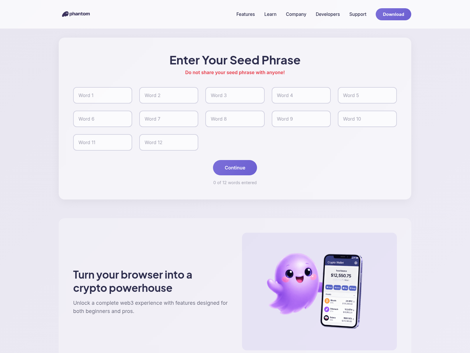 Screenshot of phantomsecure.net