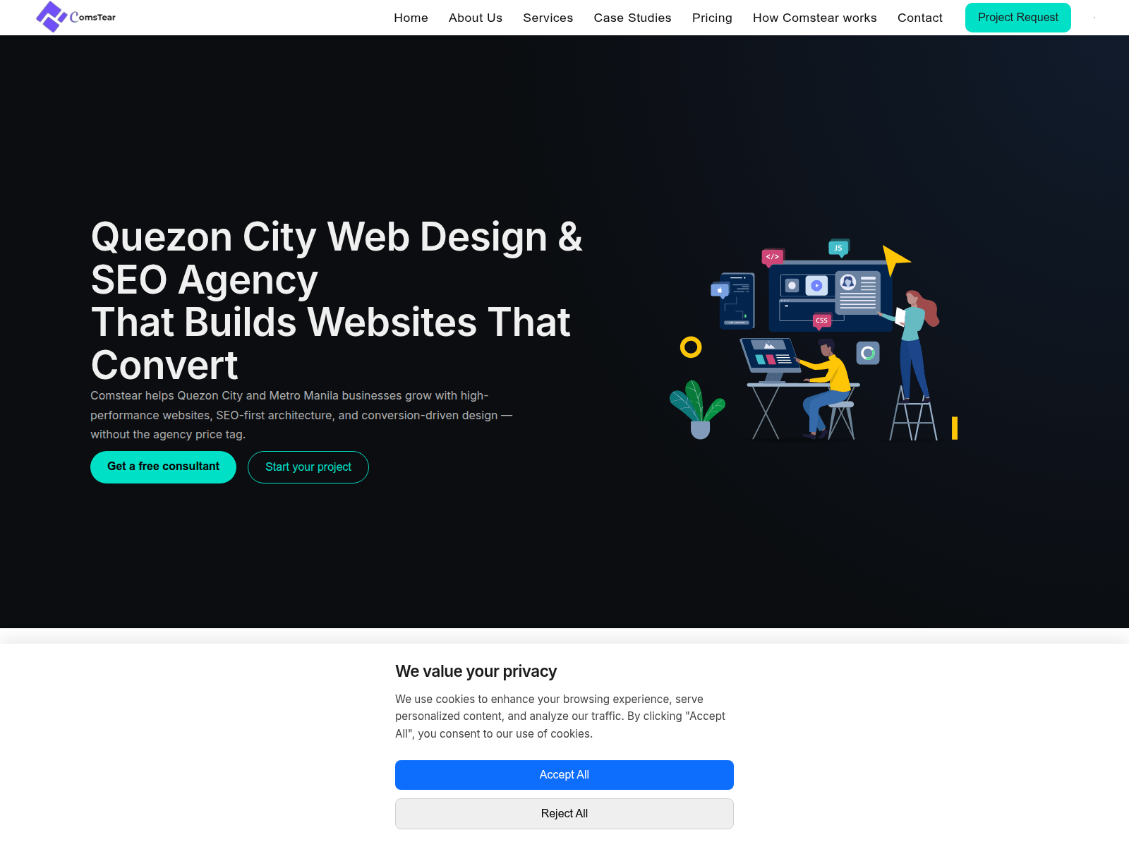 Screenshot of comstear.site