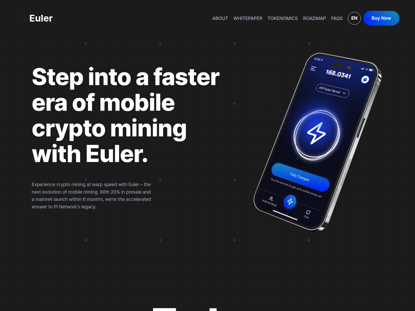 Screenshot of eulernetwork-website.pages.dev