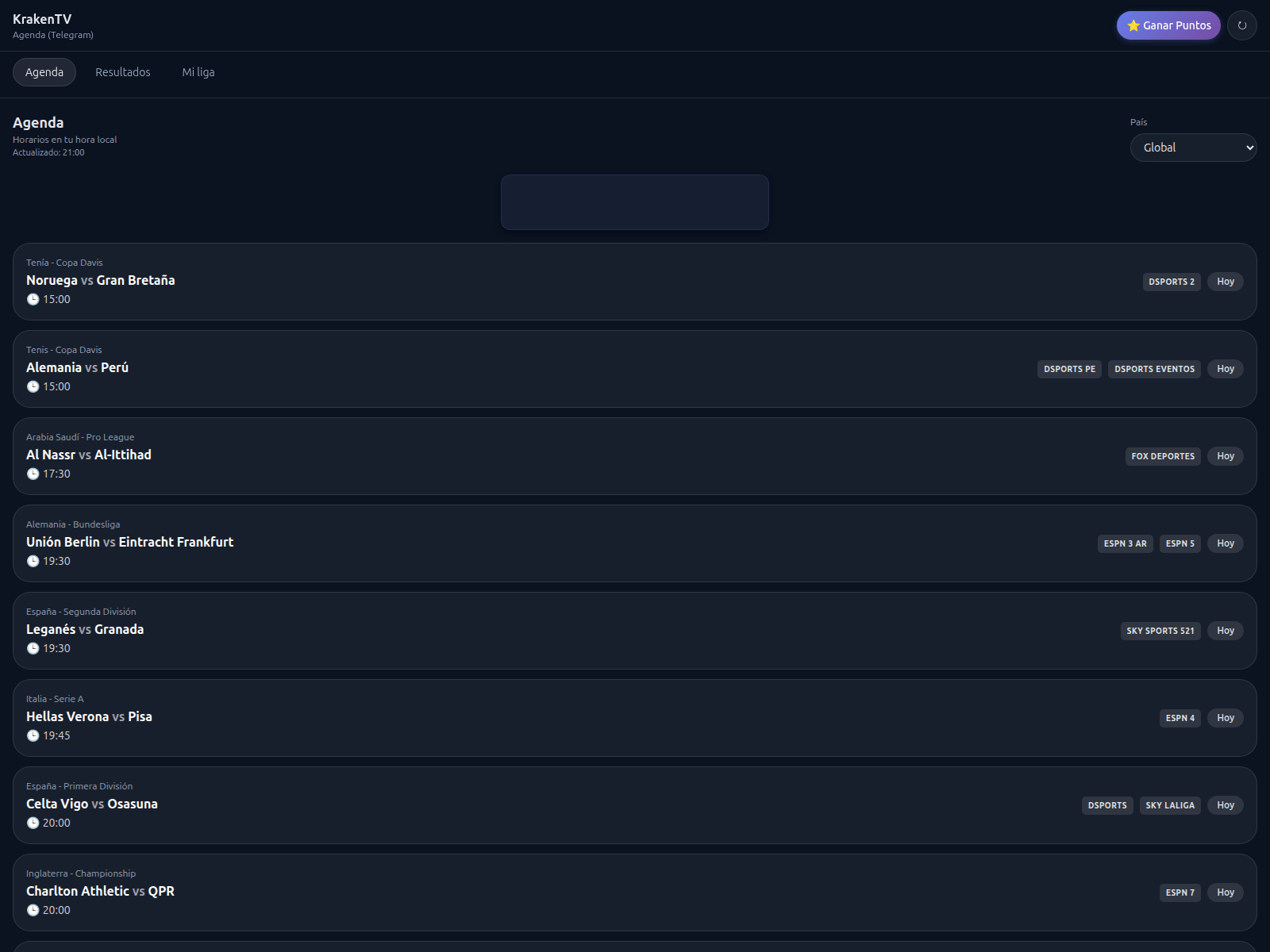 Screenshot of my.krakentv.app