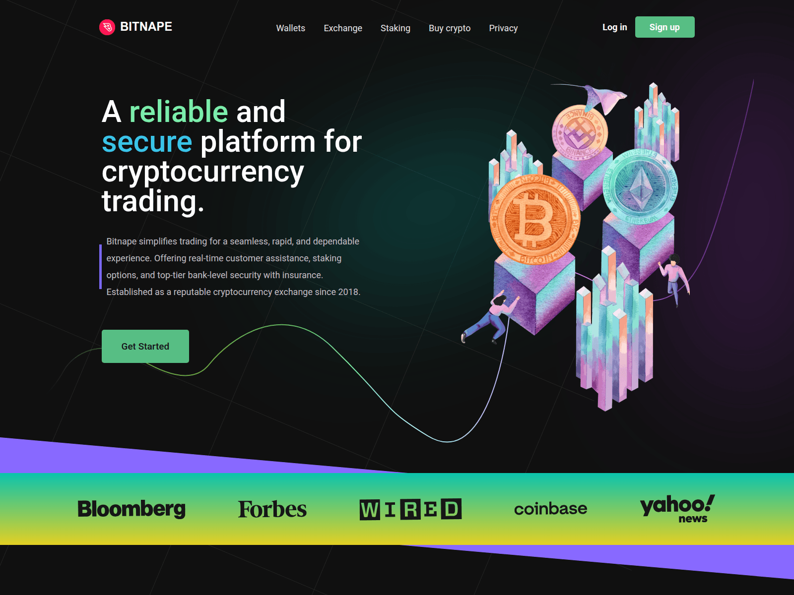 Screenshot of bitnape.com