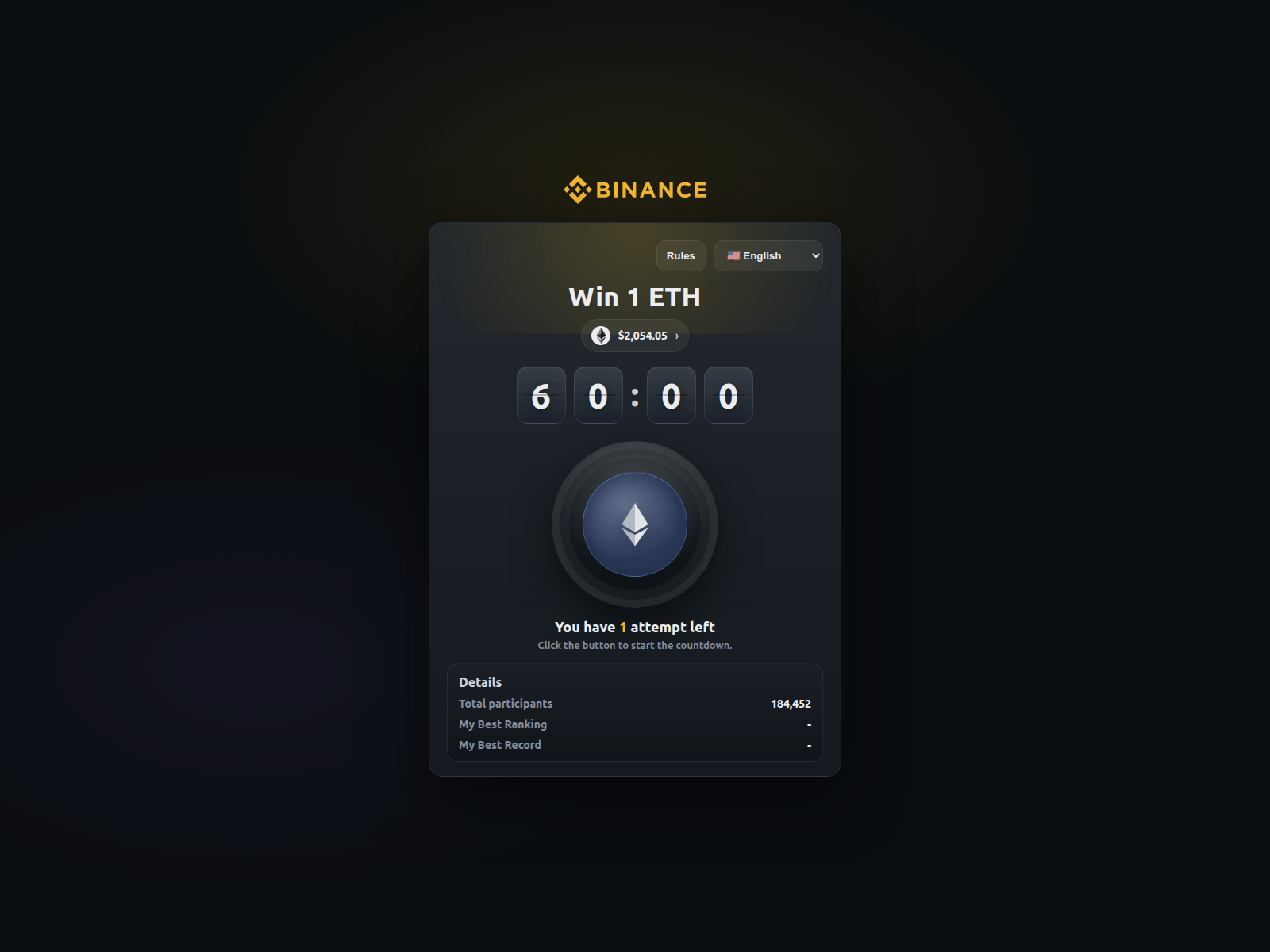 Screenshot of binanceglobalgames.top