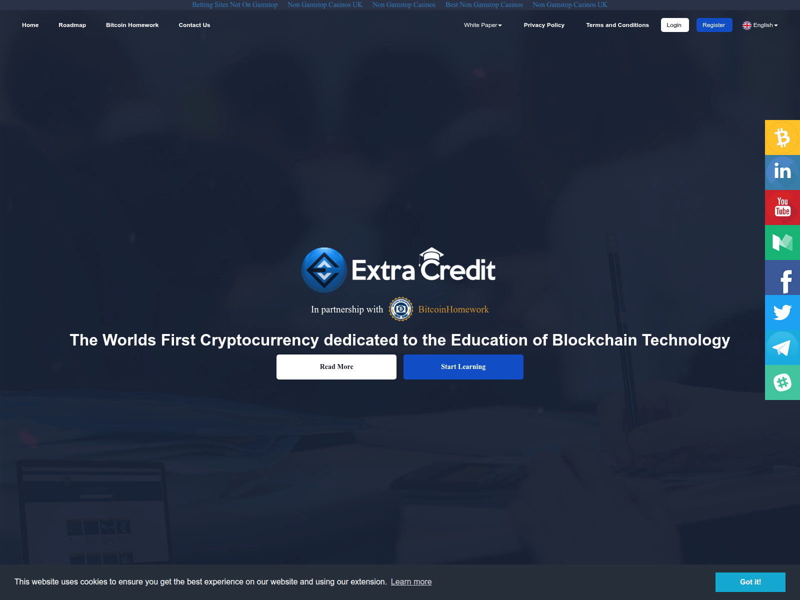 Screenshot of extracredit.io