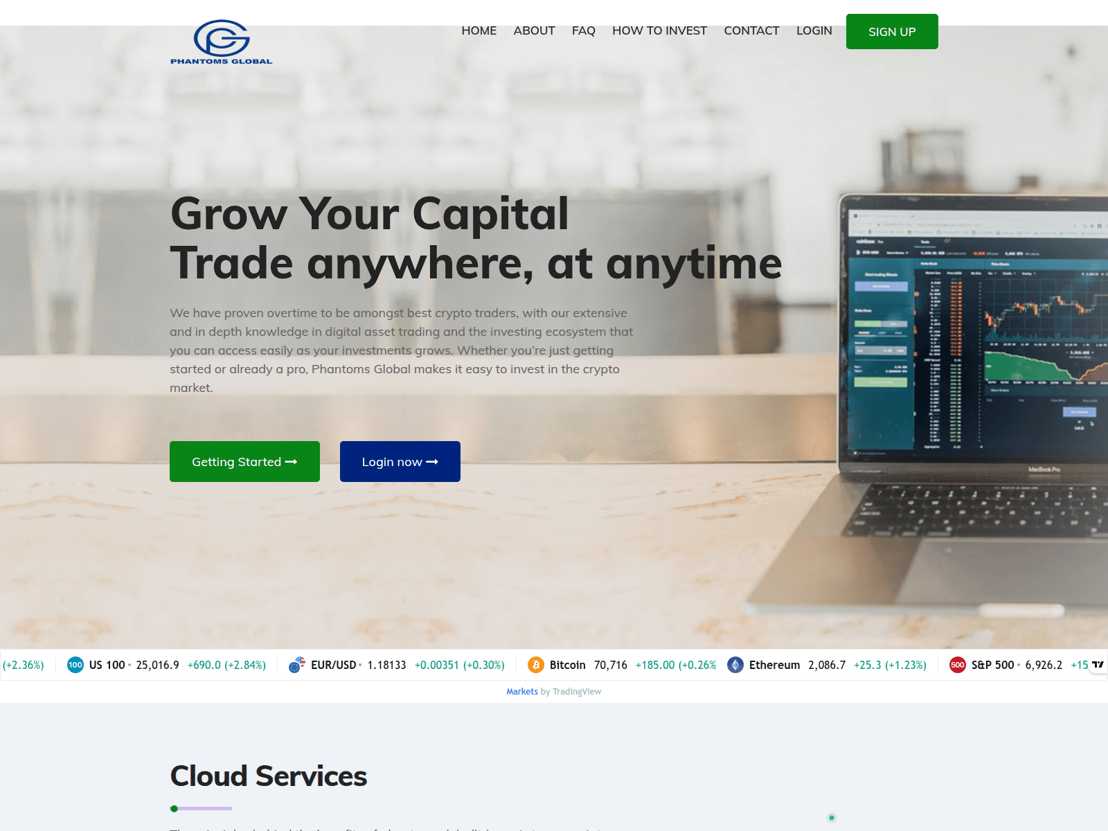 Screenshot of phantomsgloballtd.com