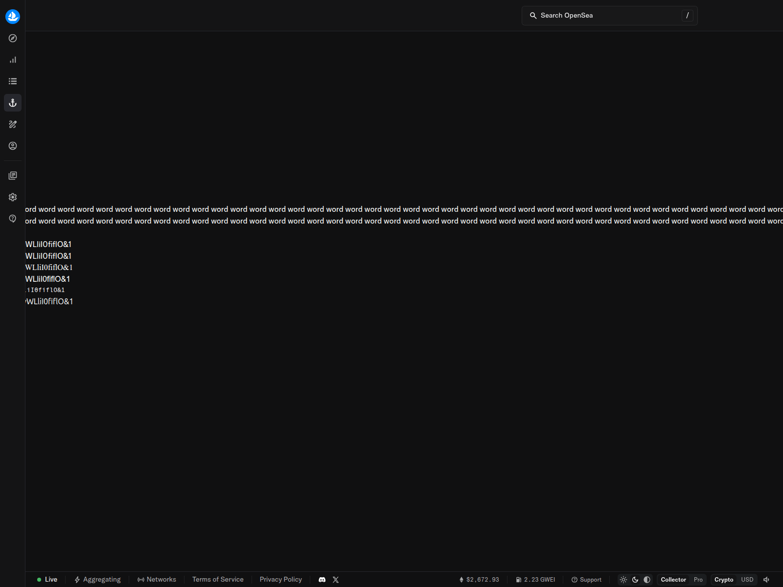 Screenshot of opensea-pllr.pages.dev