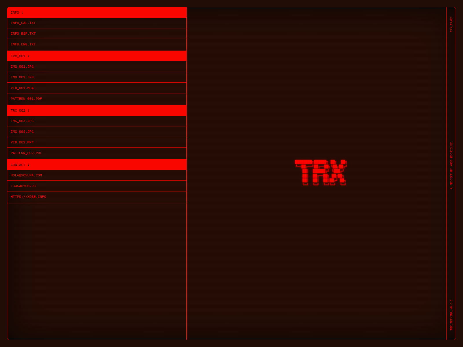 Screenshot of trx.gal