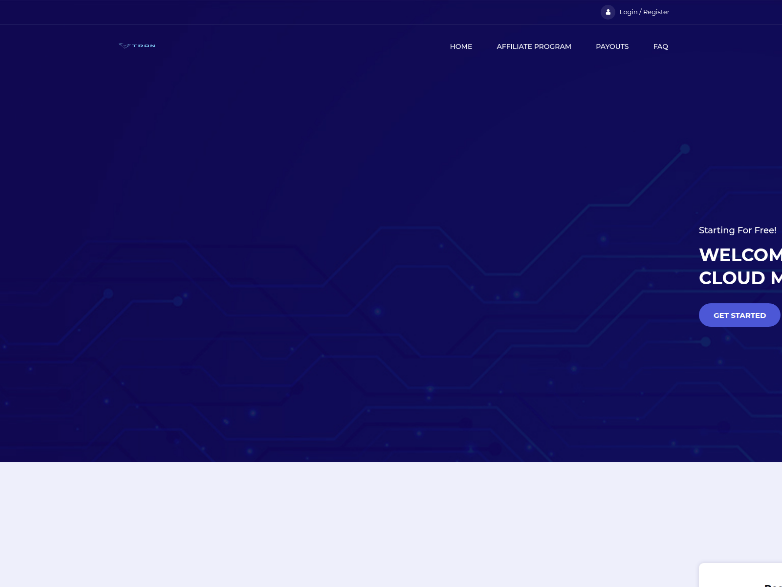 Screenshot of trxrush.com