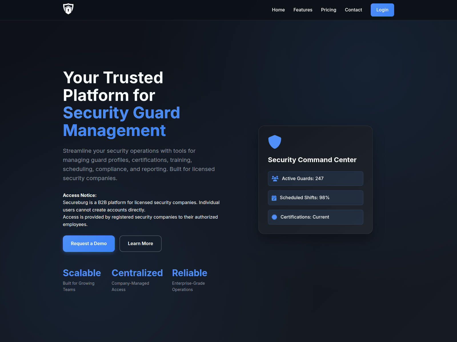 Forensic screenshot of secureburg.com