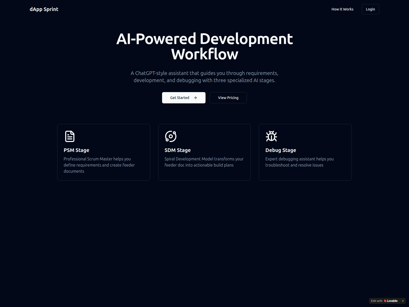 Screenshot of dappsprint.com