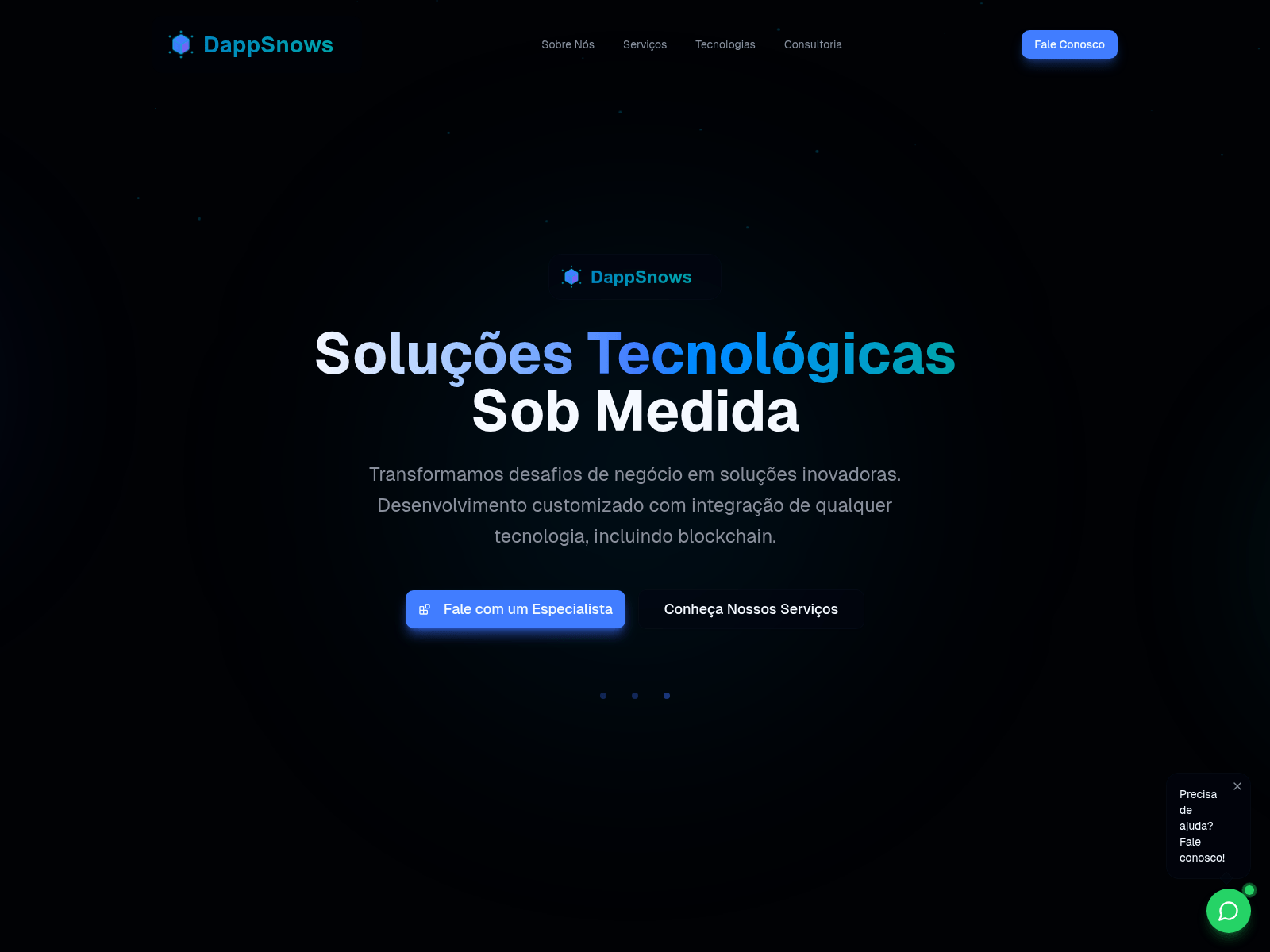 Screenshot of dappsnows.com