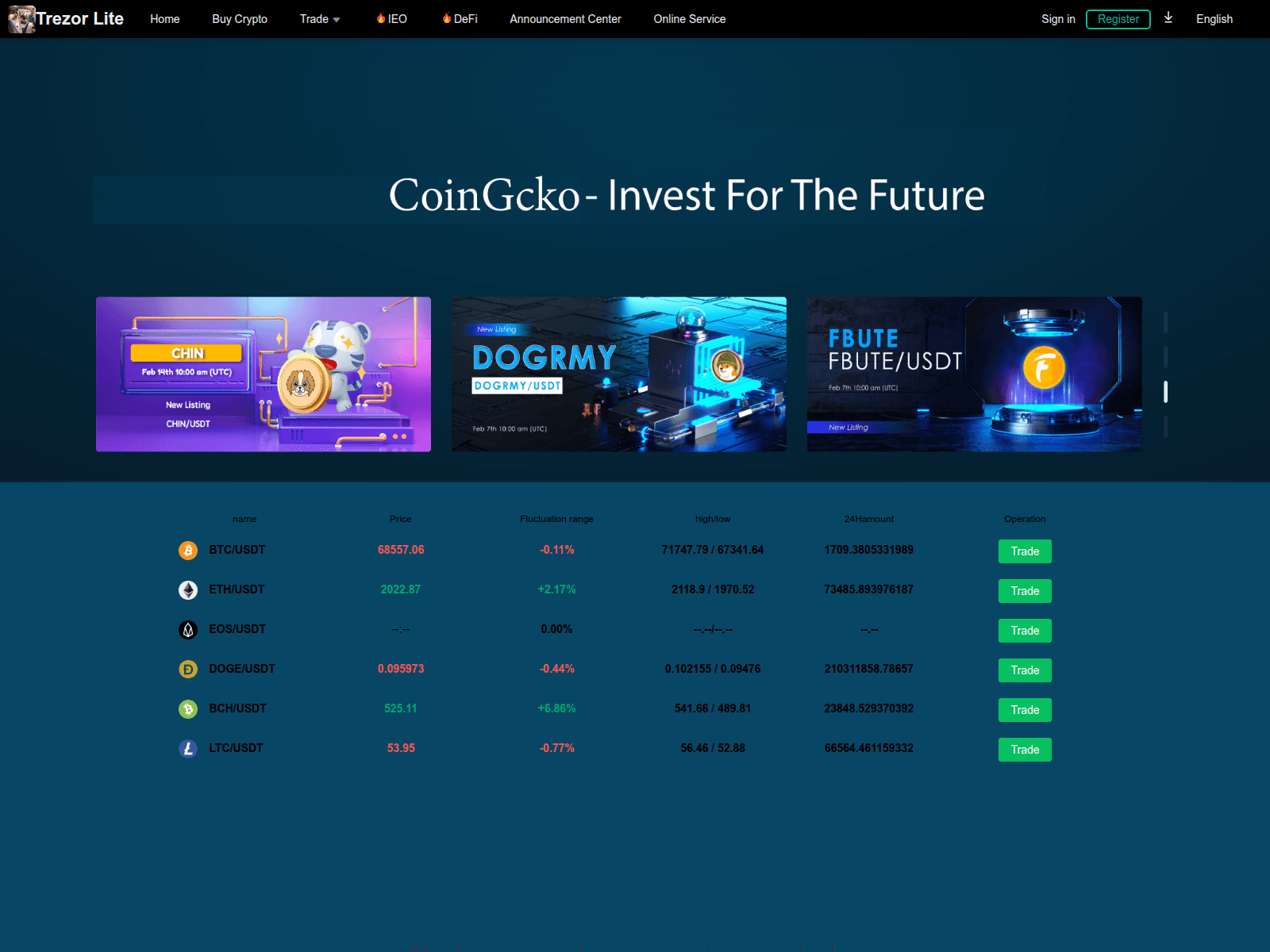 Screenshot of trezor82.cz