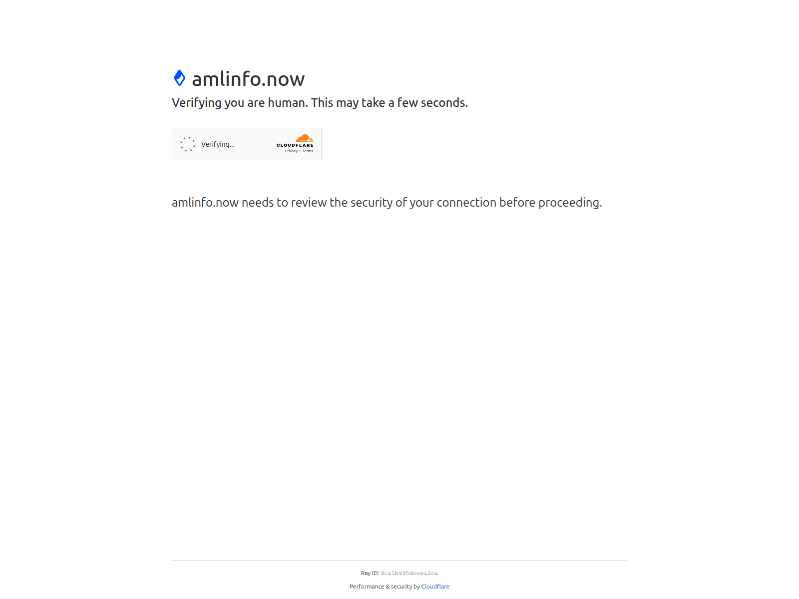 Screenshot of amlinfo.now