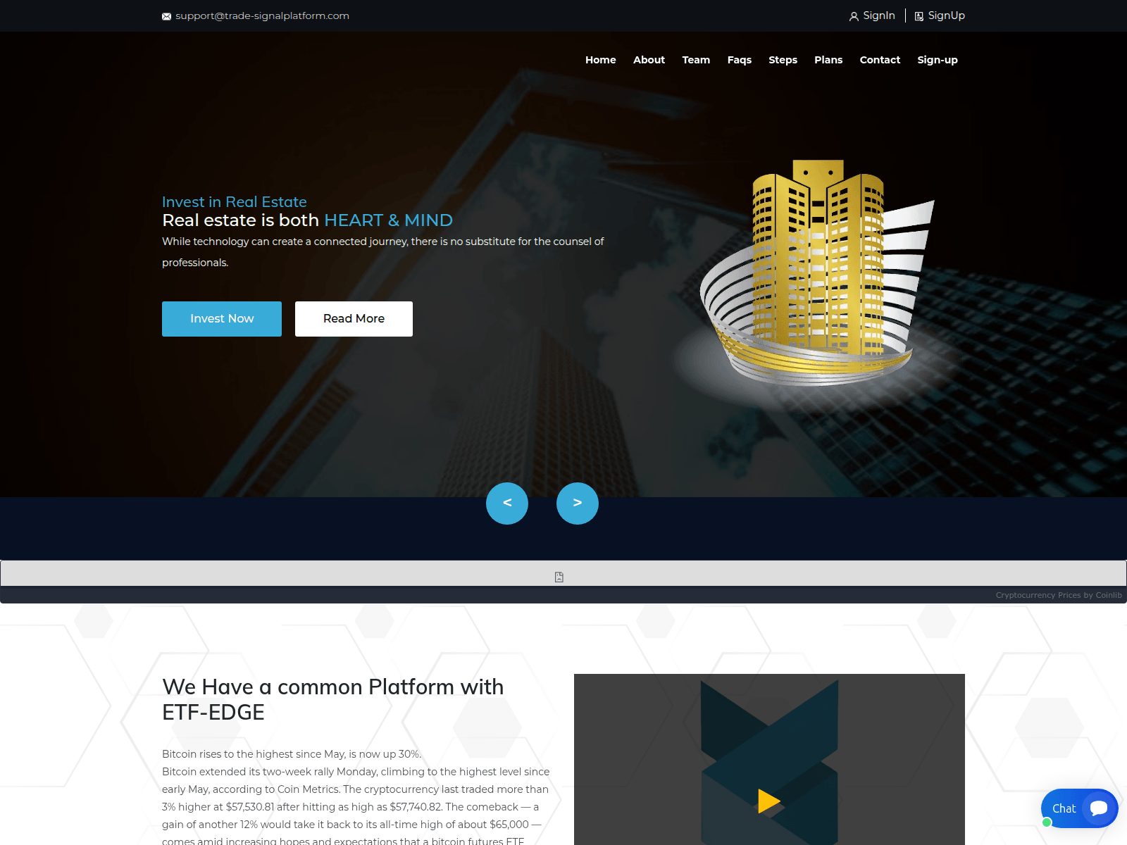 Screenshot of trade-signalplatform.com