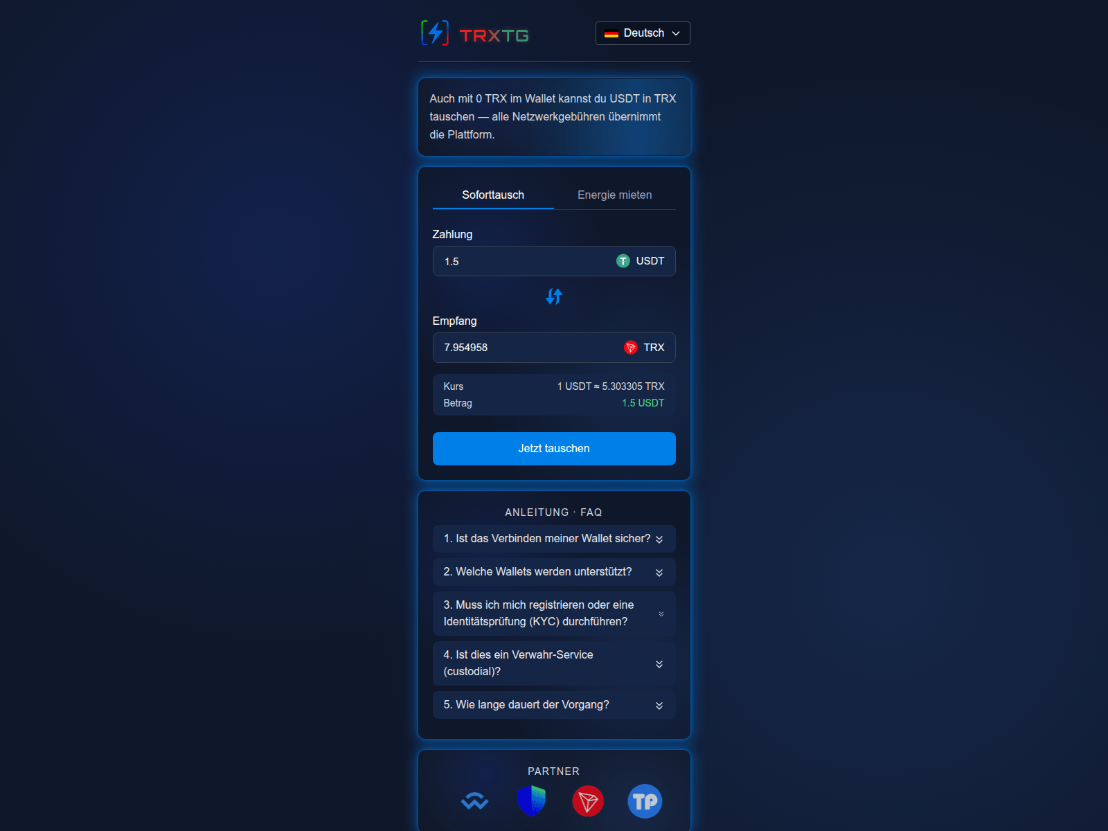 Screenshot of trxtg.com