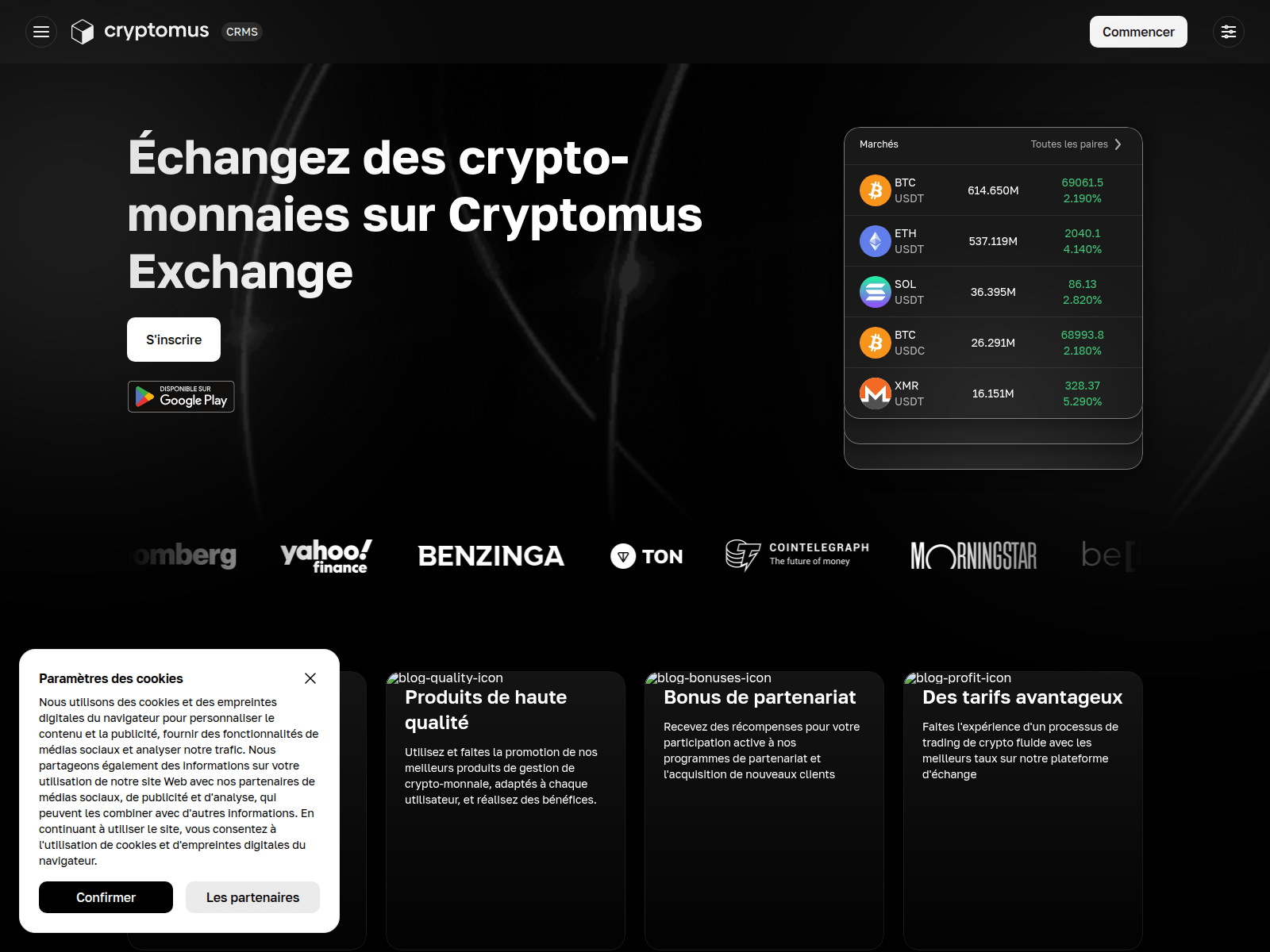 Screenshot of receive.cryptomus.sh