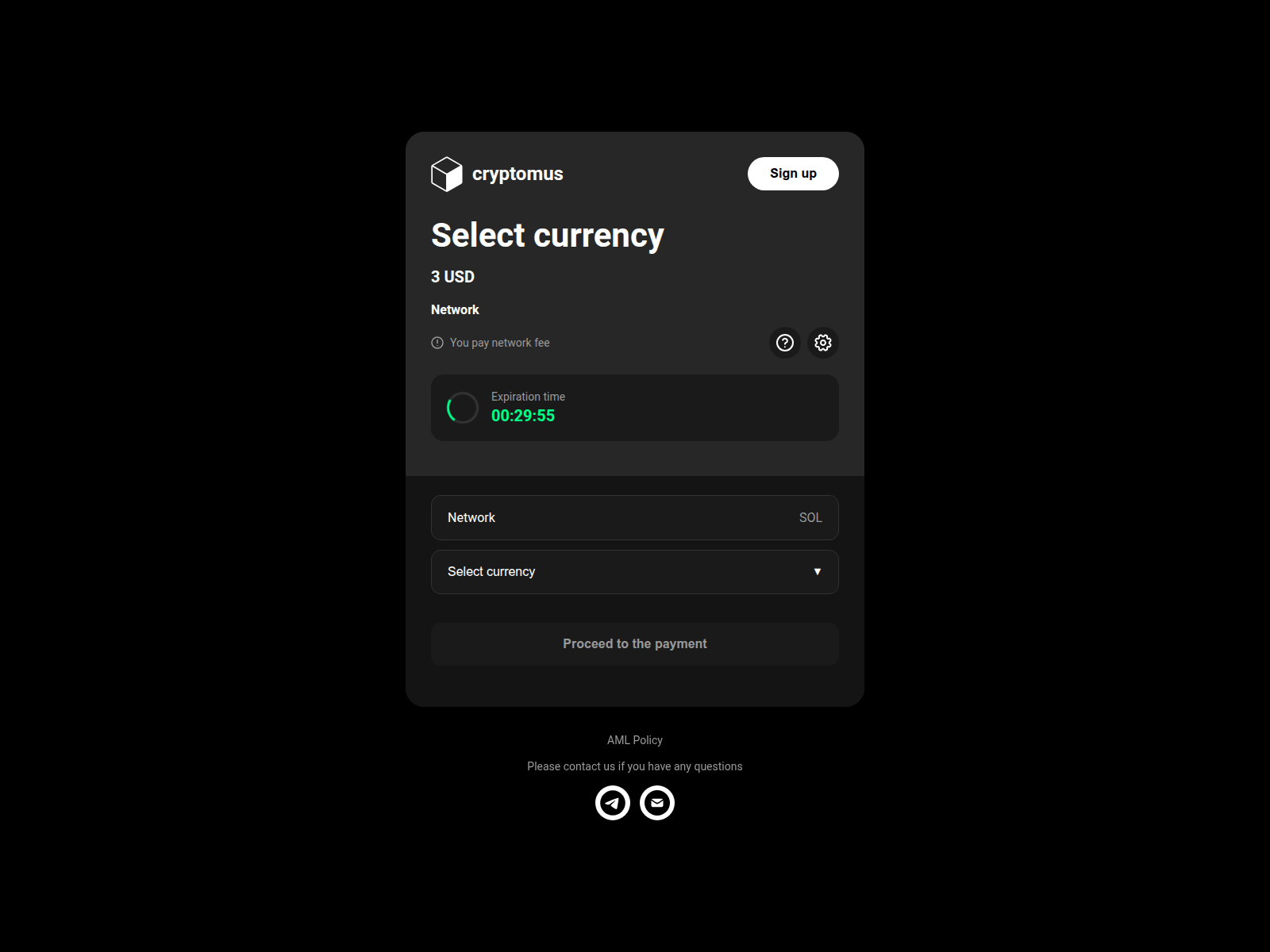 Screenshot of pay.in-cryptomus.com