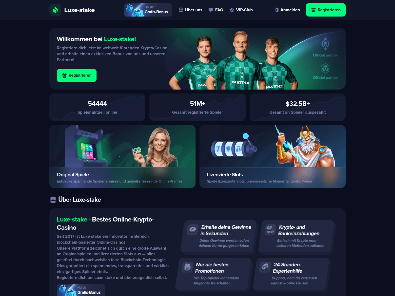 Screenshot of luxe-stake.com