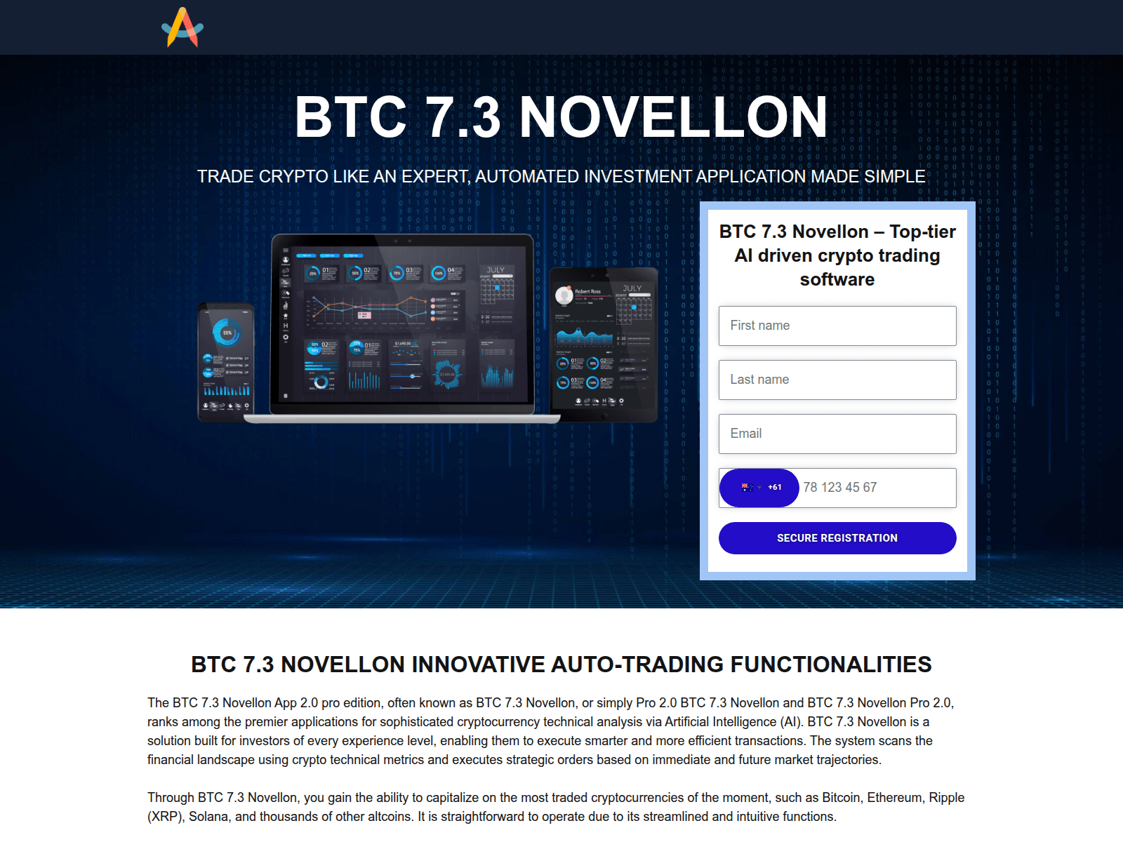 Screenshot of btc-novellon.com