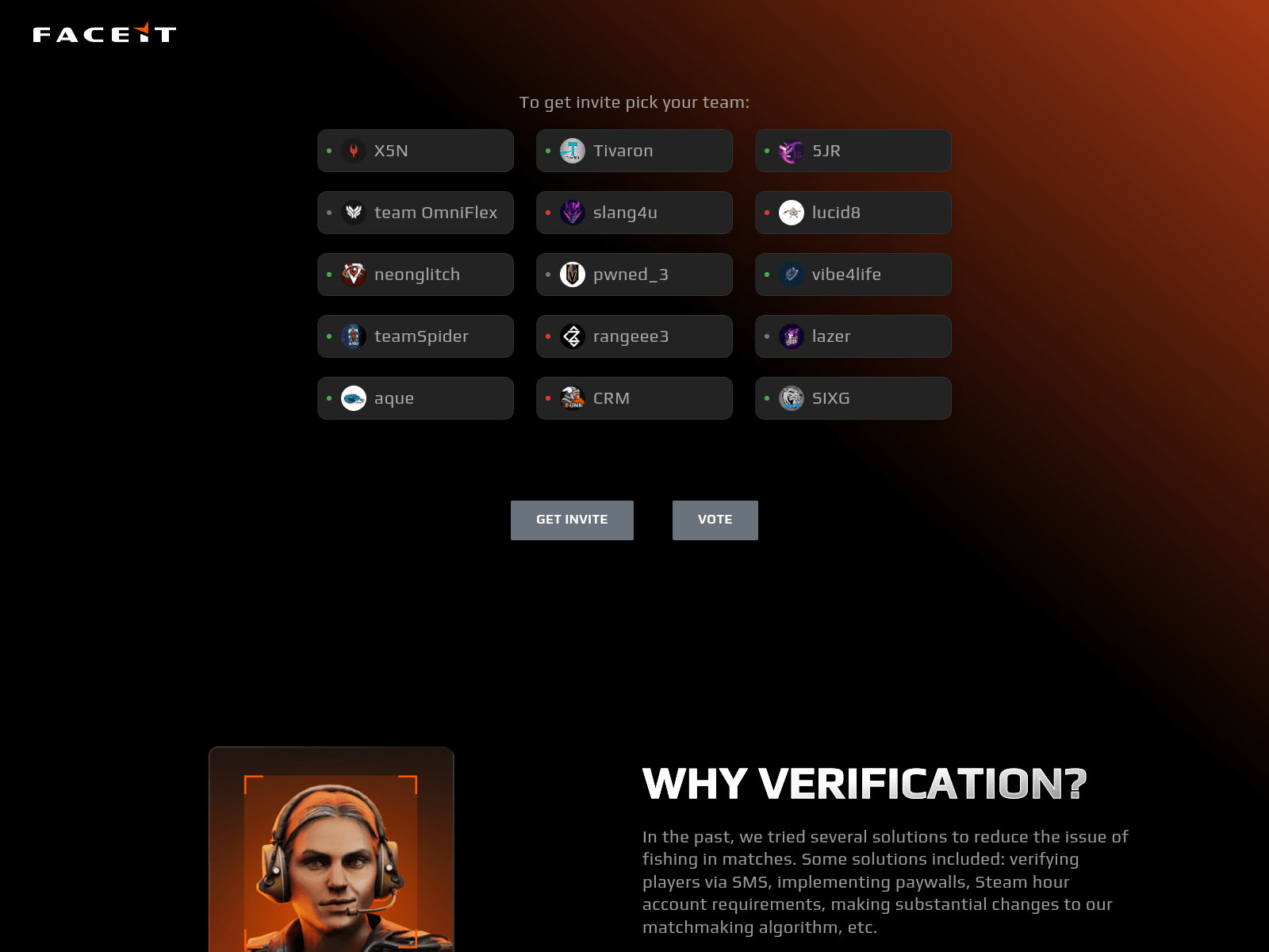 Screenshot of faceithome.auth-vex-arena.com