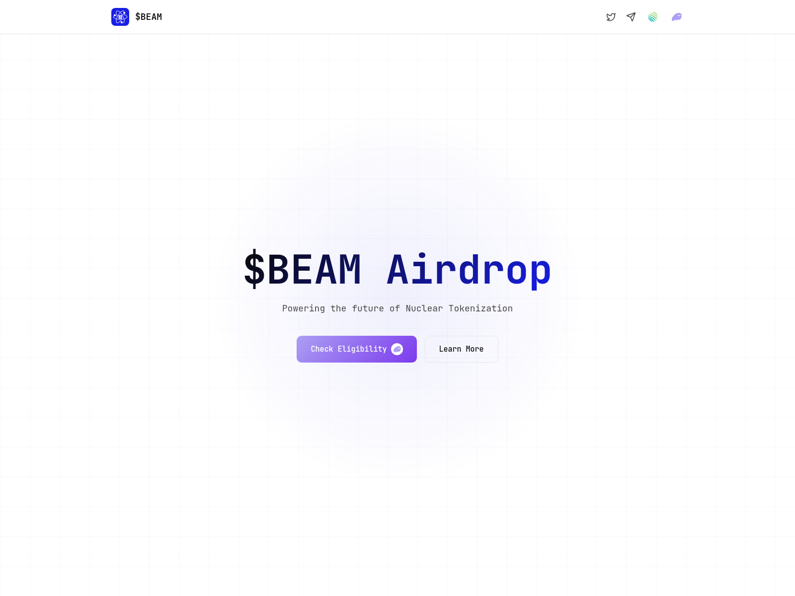 Screenshot of nuclearbeam.xyz