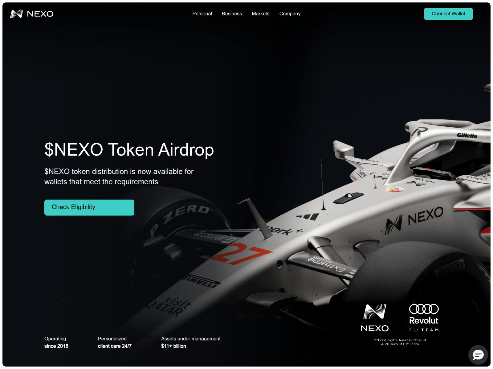 Screenshot of nexo-foundation.com