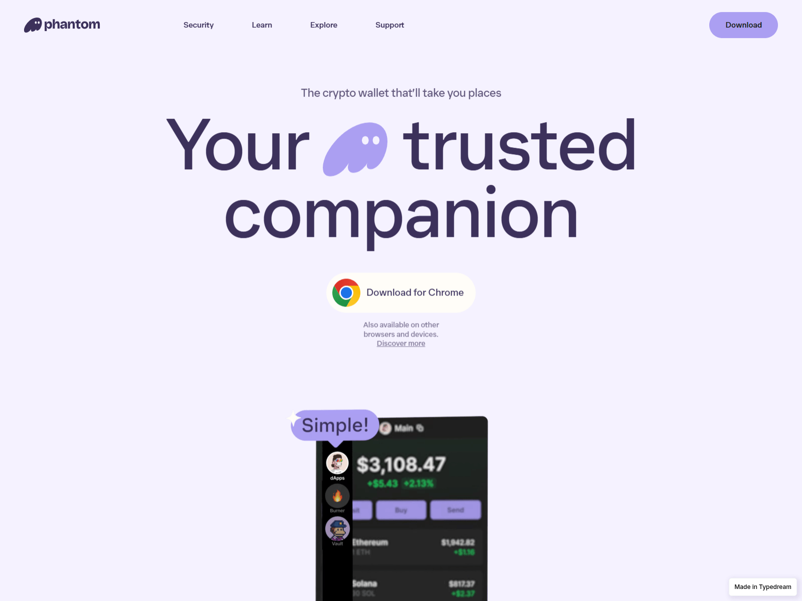 Screenshot of help-pha-ntom-faq.typedream.app