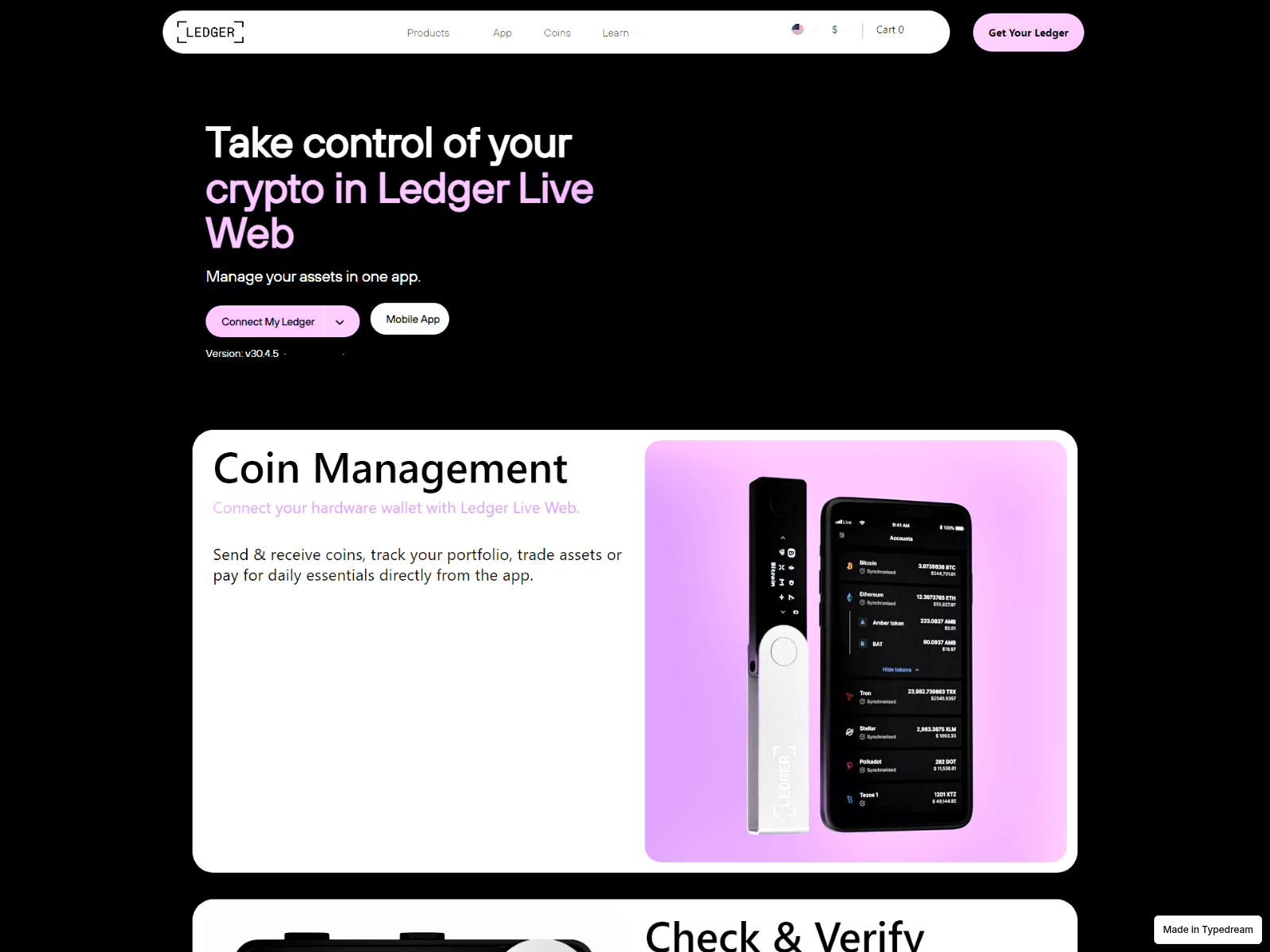 Screenshot of faq-ledger-log.typedream.app