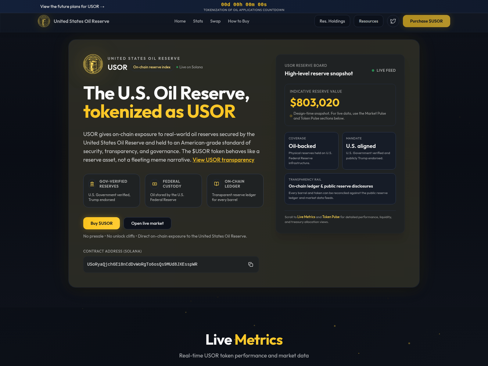 Screenshot of usor.tech