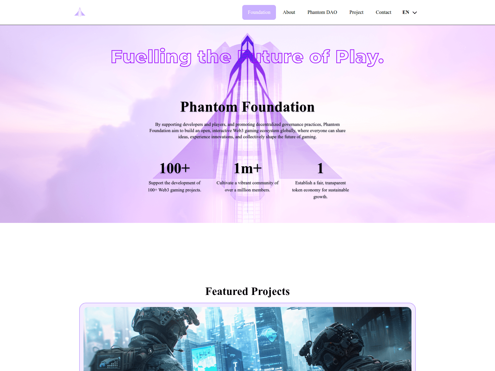 Screenshot of phantom-foundation-bqk.pages.dev