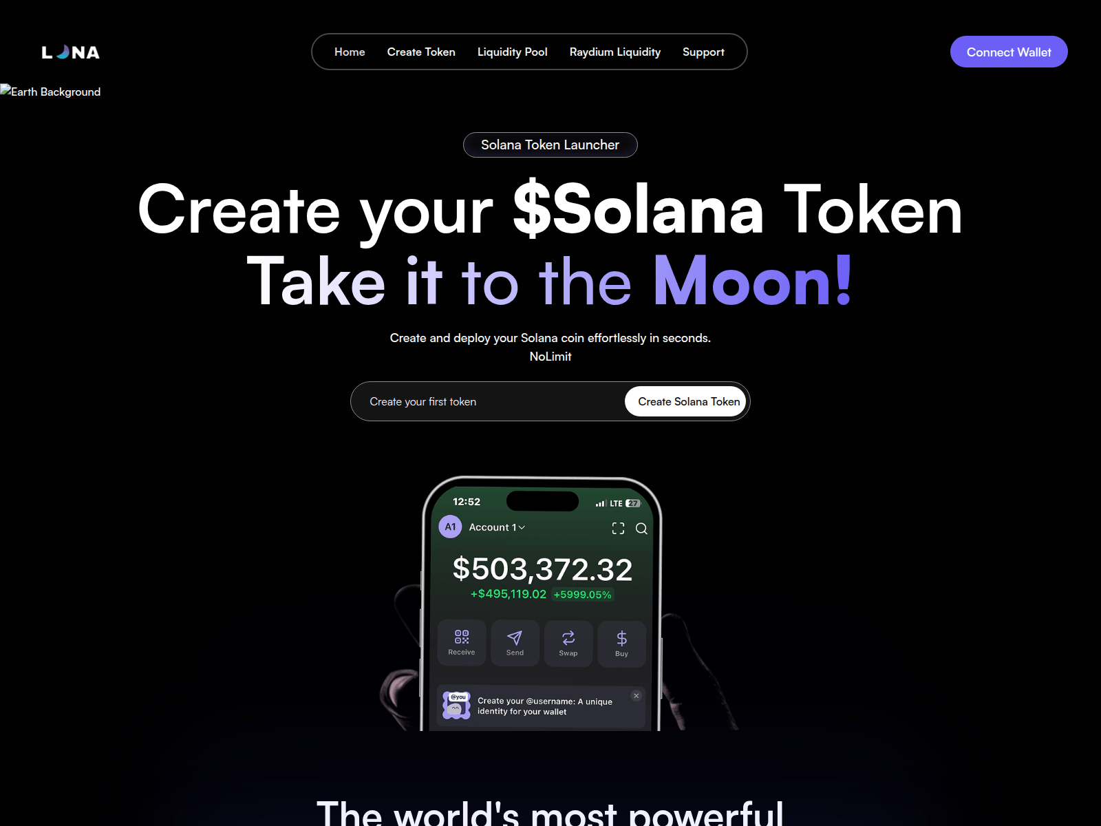 Screenshot of sols-lunalauncher.com