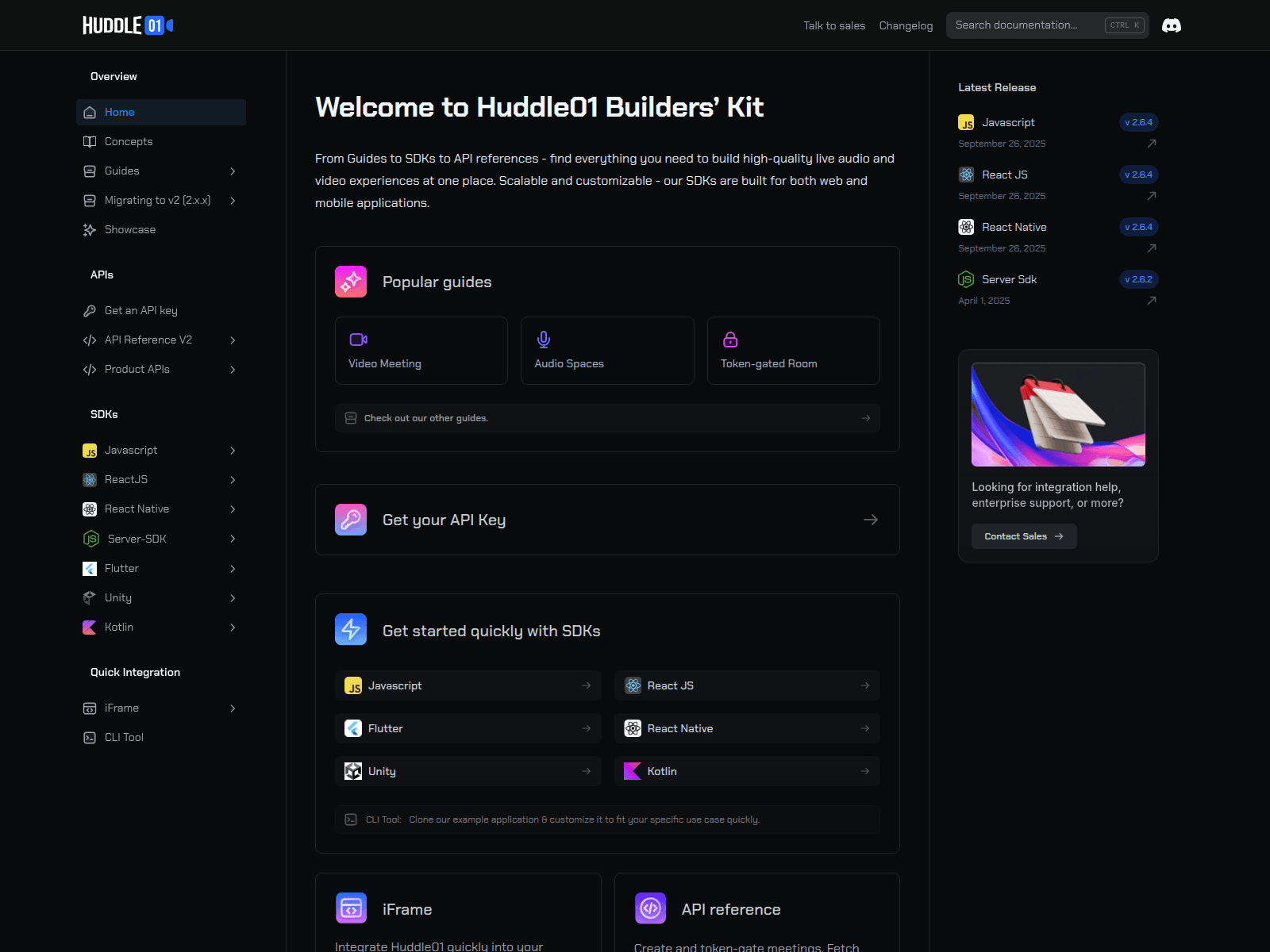 Screenshot of huddles01.net