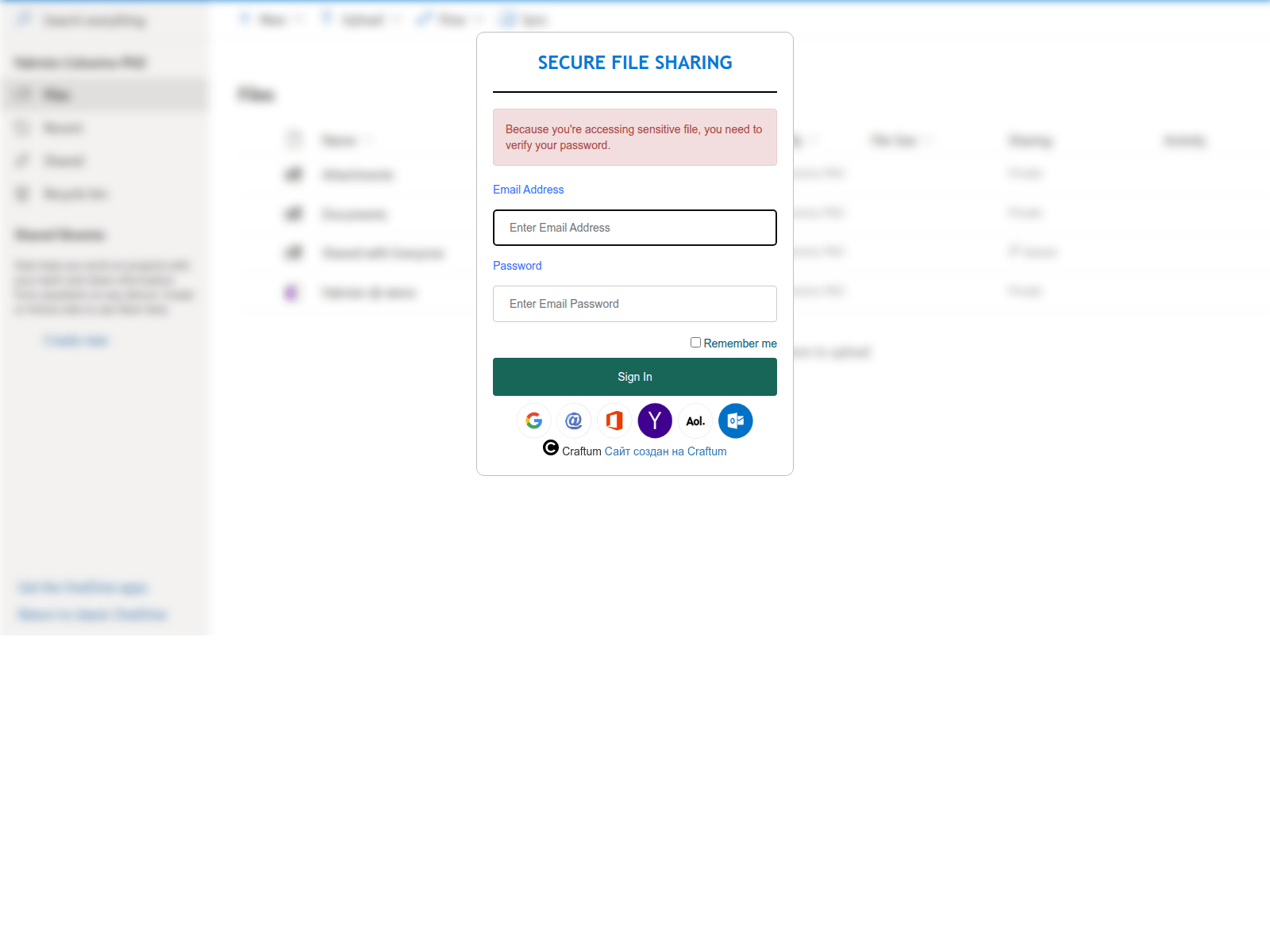 Screenshot of lb5831.craftum.io